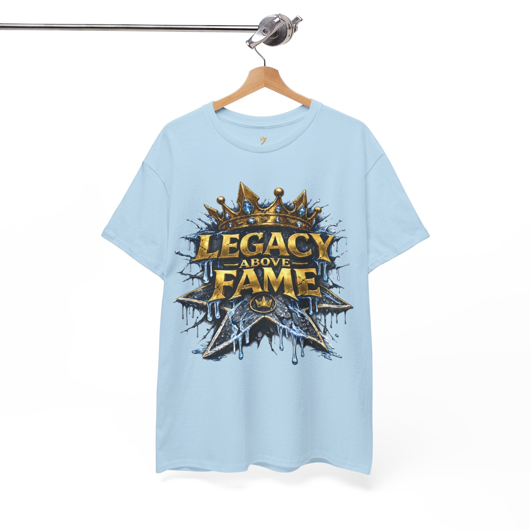 Adult Legacy Above Fame Graphic T-Shirt (Icy Blue Drip) - Zealous For All