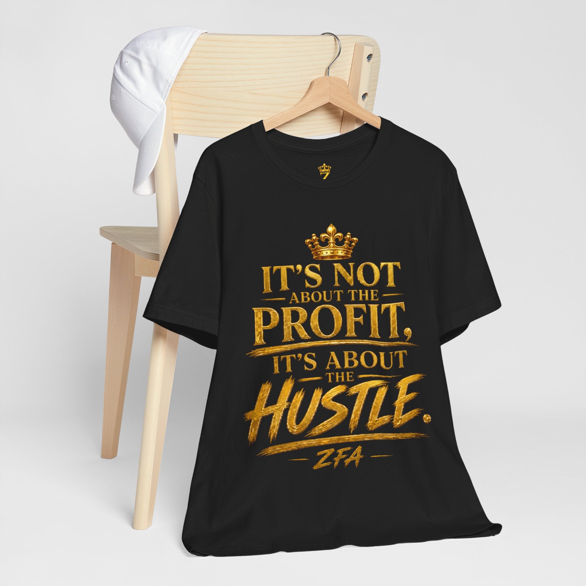 "It's Not About the Profit, It's About the Hustle" Motivational T‑Shirt