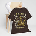 Adult Faith Prevails Anchor T-Shirt (Gold Anchor) Printify
