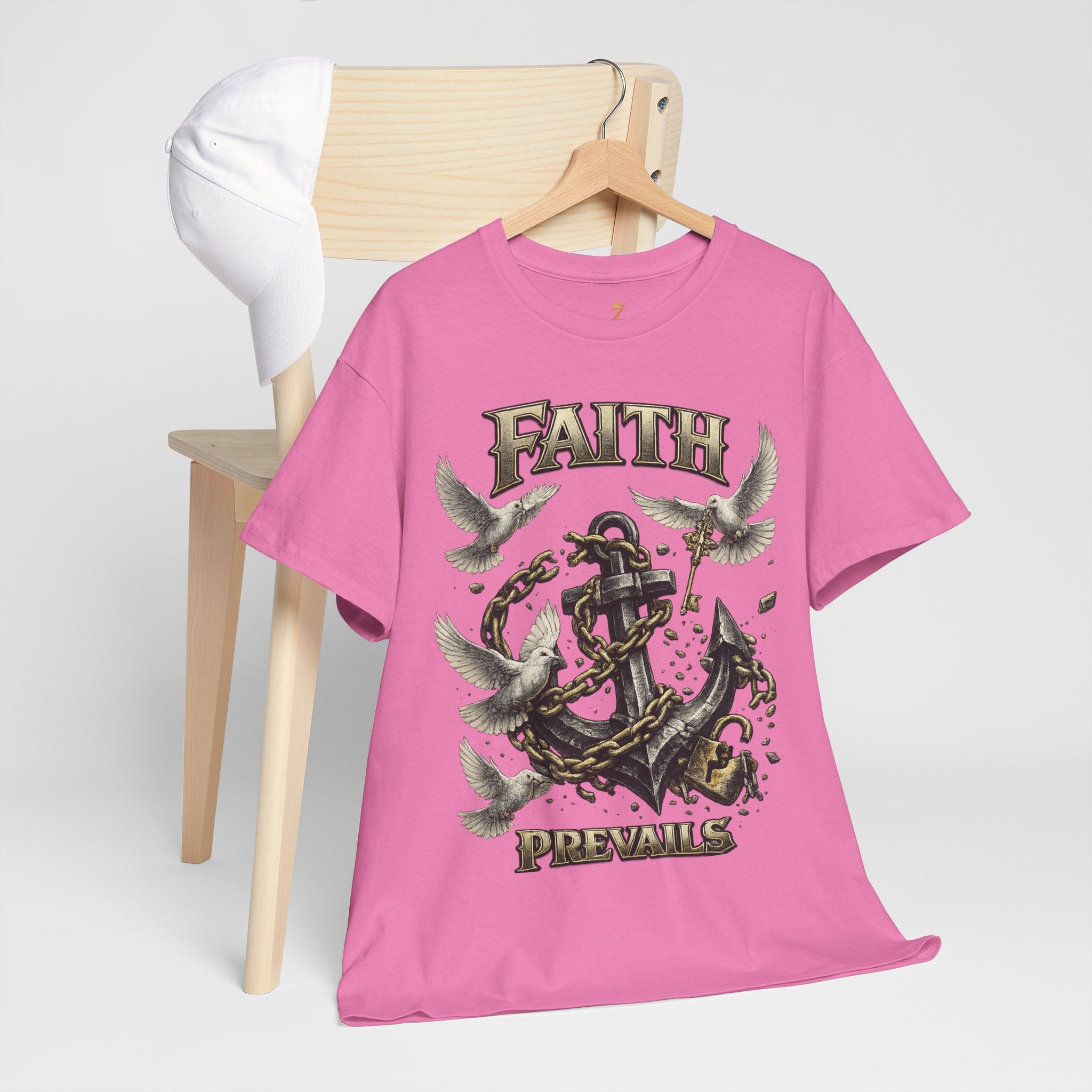 Adult Faith Prevails T‑Shirt (Black Anchor) Printify