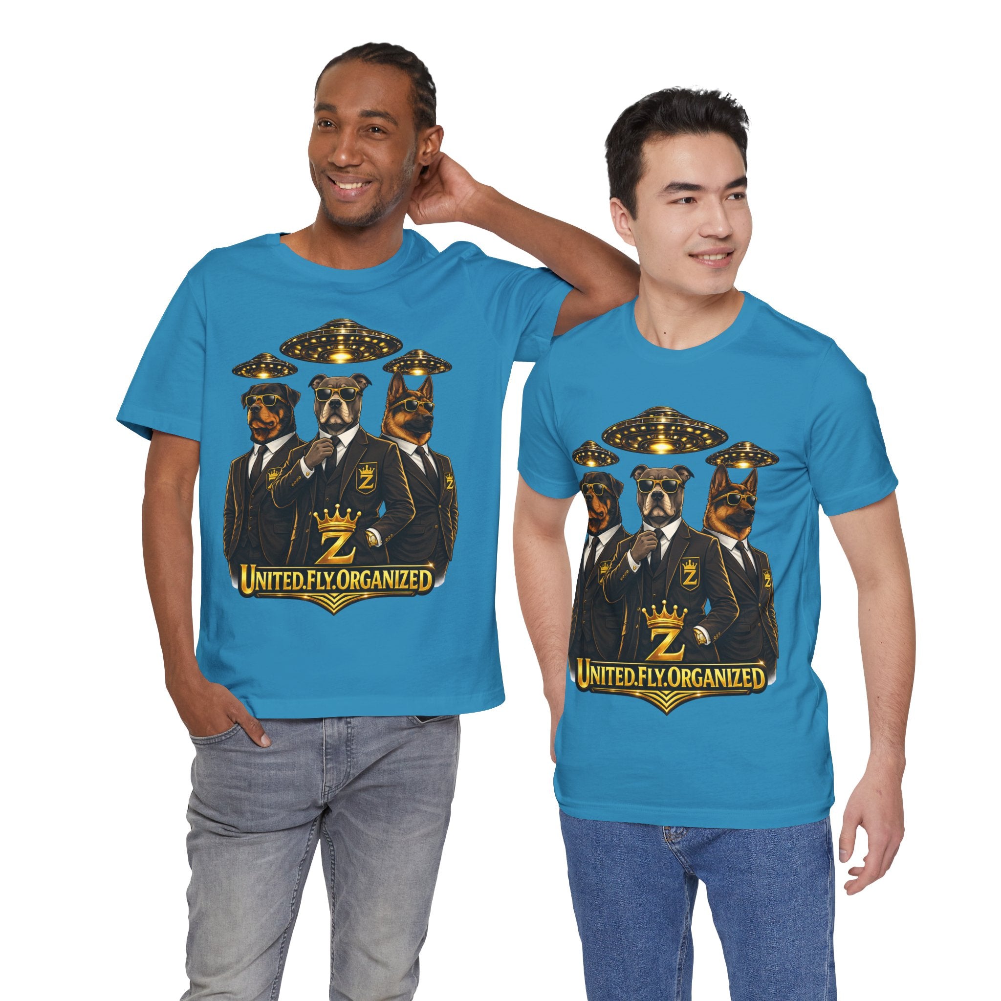 COMING SOON... United. Fly. Organized. Graphic Tee (Gold) Printify