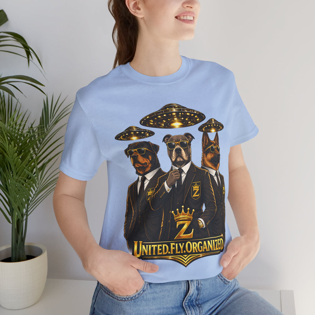 COMING SOON... United. Fly. Organized. Graphic Tee (Gold) Printify