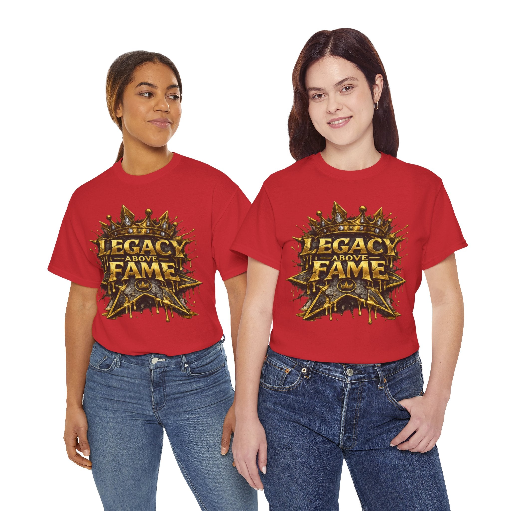 Adult Legacy Above Fame Graphic T-Shirt (Gold Drip) - Zealous For All
