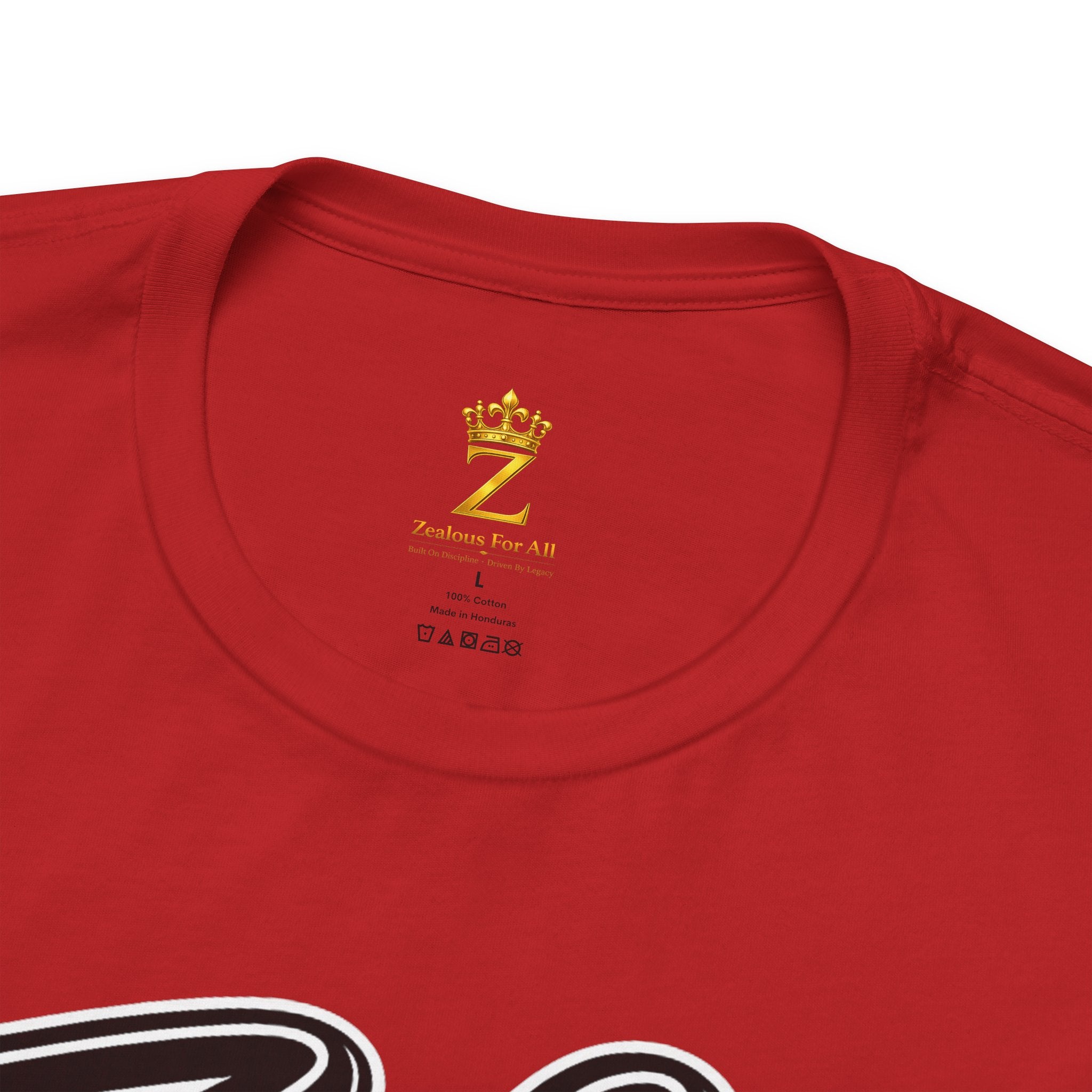 Zealous For All Graphic T-Shirt (Black Logo) Printify