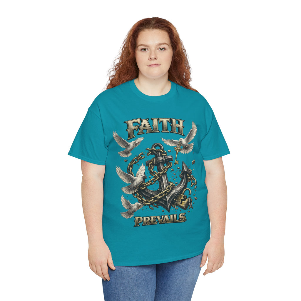 Adult Faith Prevails T‑Shirt (Black Anchor) Printify