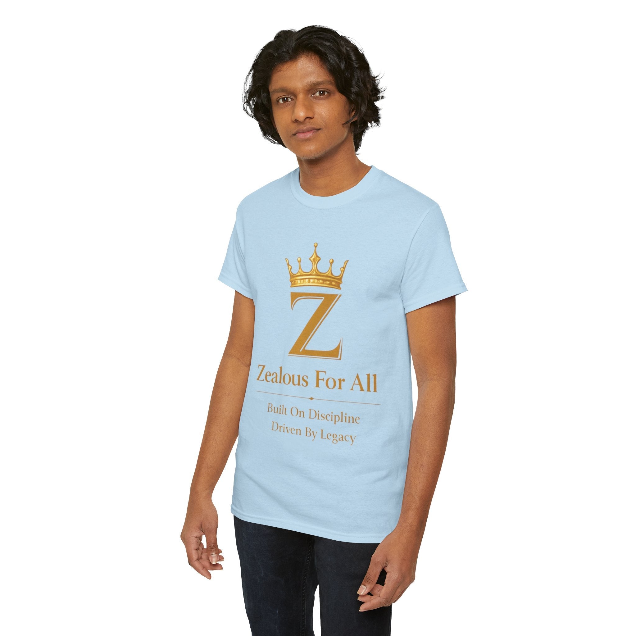Unisex Zealous For All T-Shirt (Gold Logo) Printify