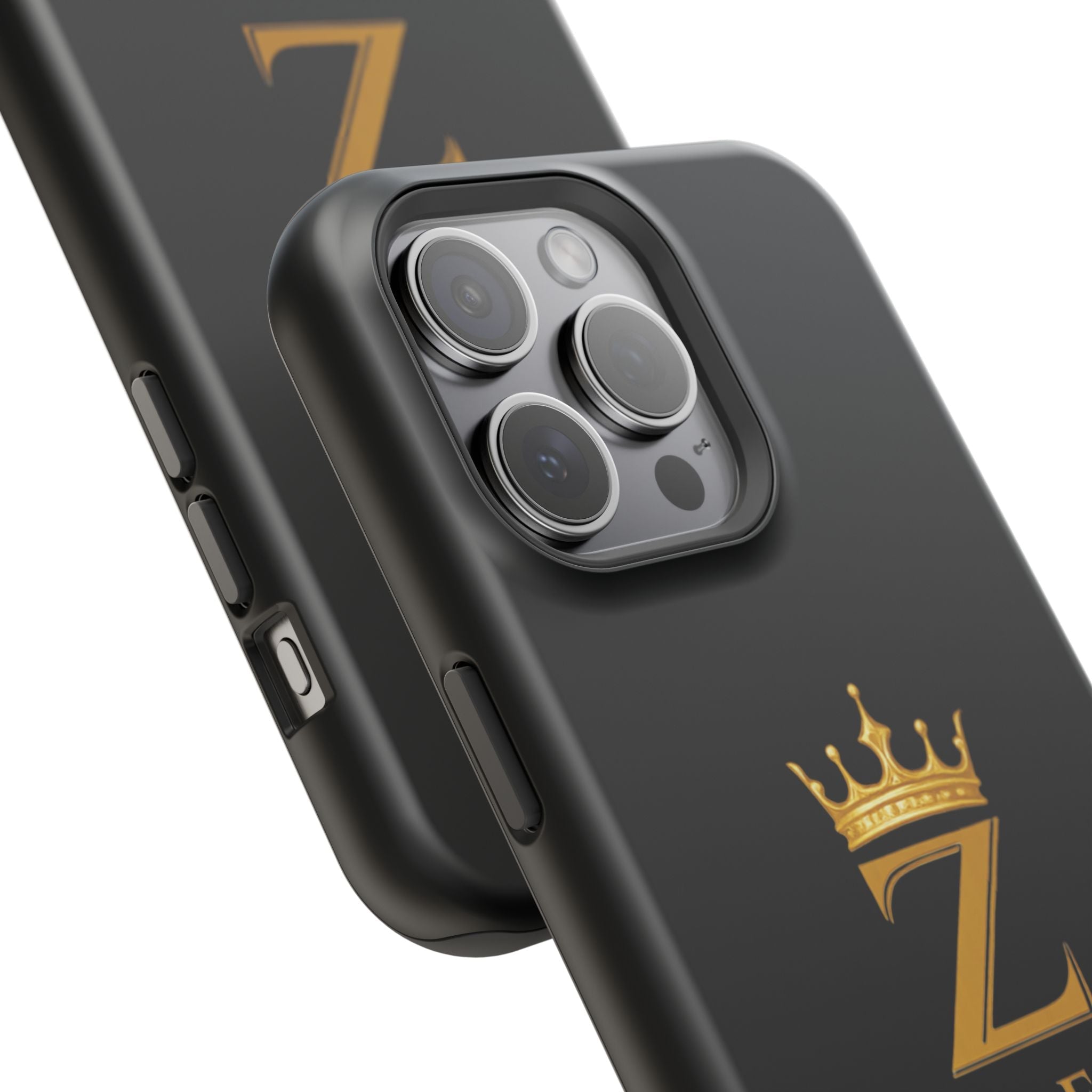 Phone Case — "Zealous For All" Gold Crown Impact-Resistant Case Printify