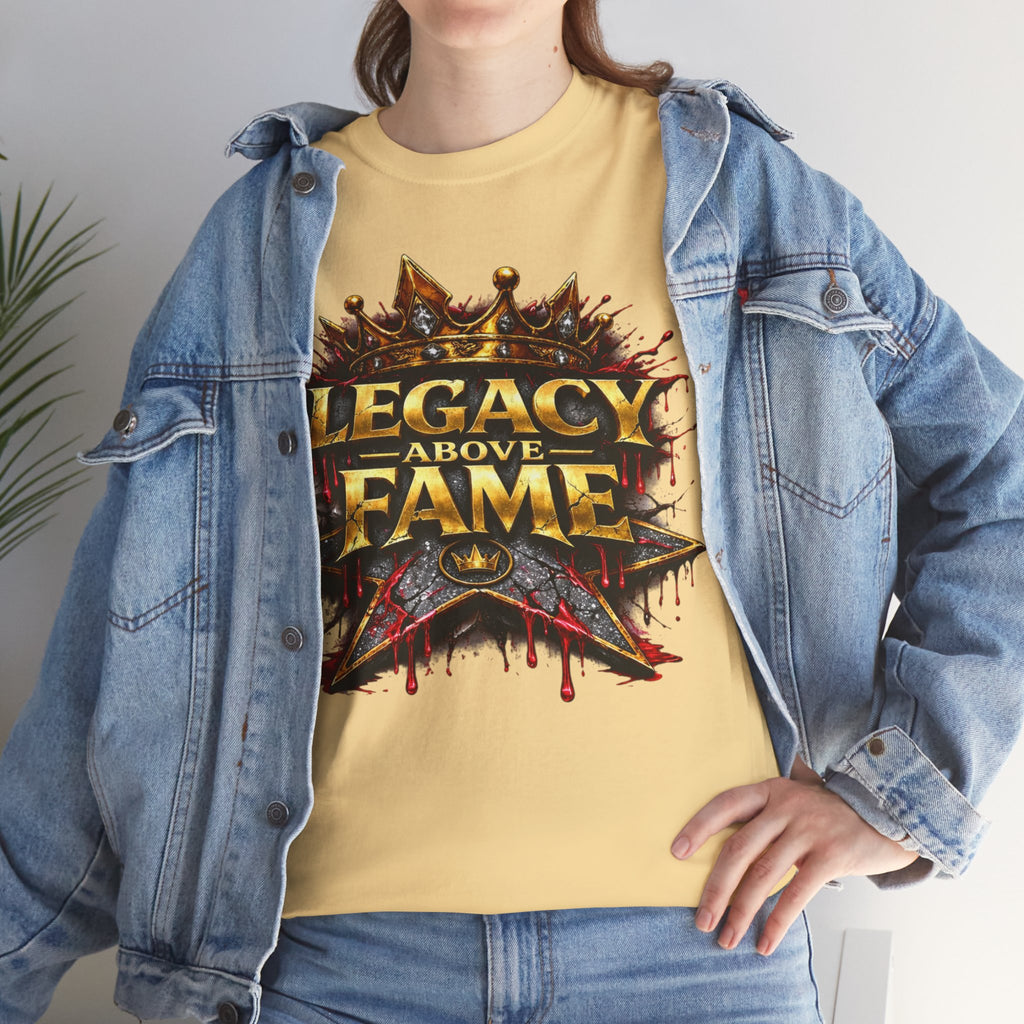 Adult Legacy Above Fame Graphic T-Shirt (Red Drip) - Zealous For All