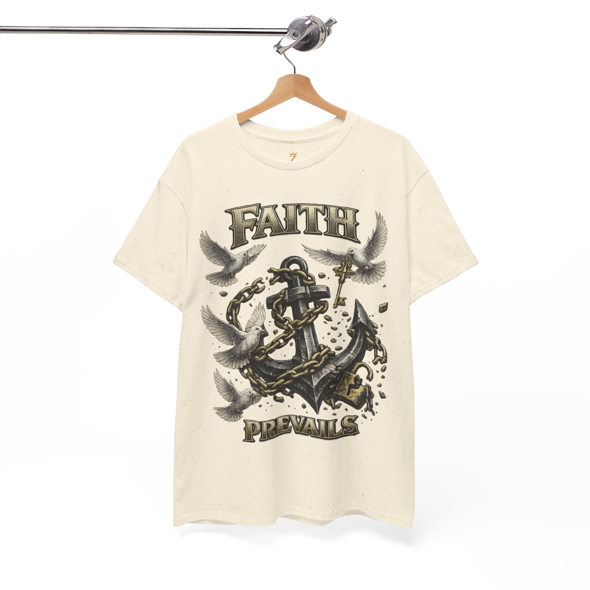 Adult Faith Prevails T‑Shirt (Black Anchor) Printify