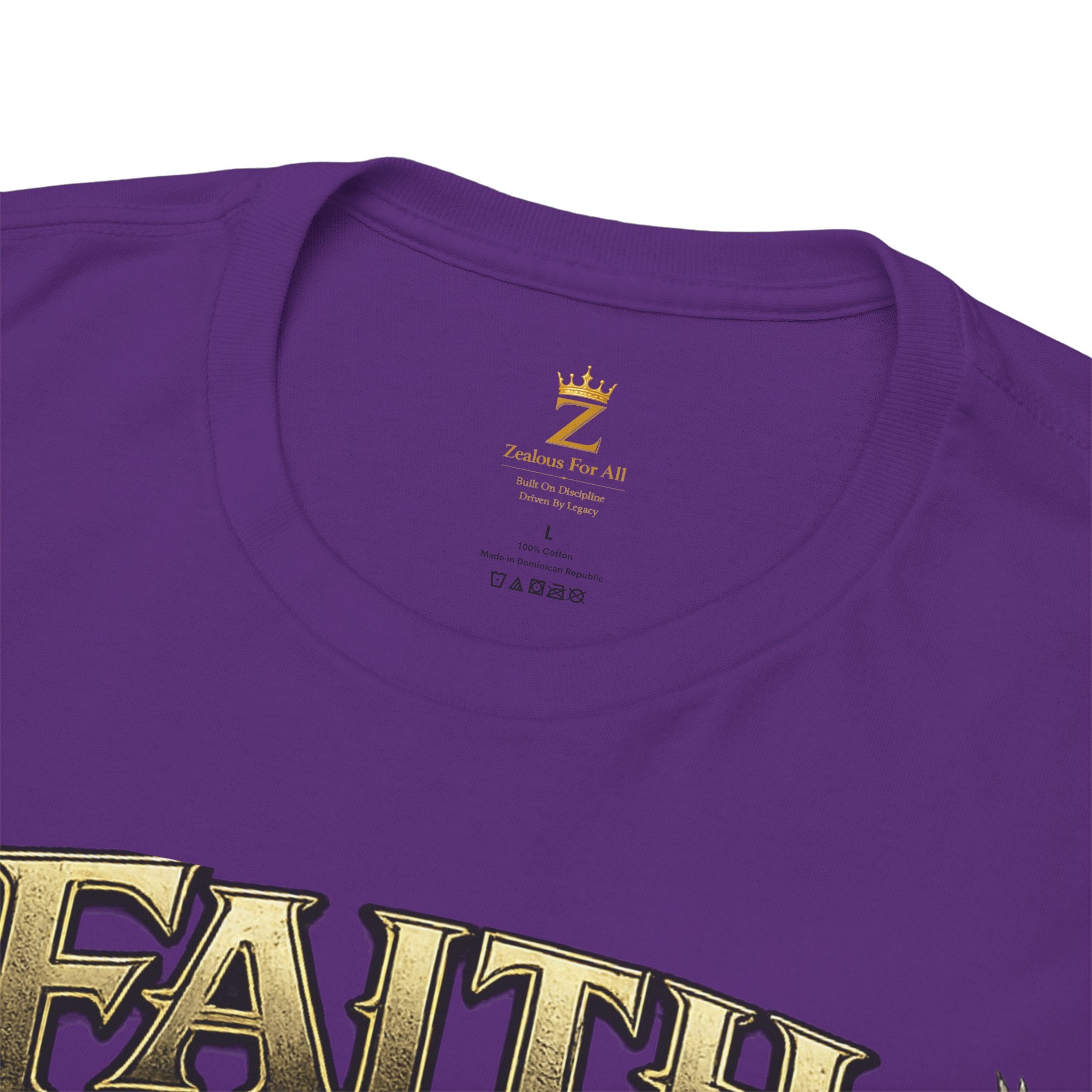 Adult Faith Prevails Anchor T-Shirt (Gold Anchor) Printify