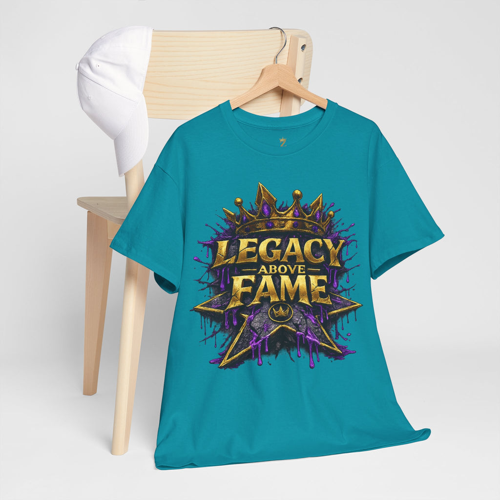 Adult Legacy Above Fame Graphic T-Shirt (Purple Drip) - Zealous For All