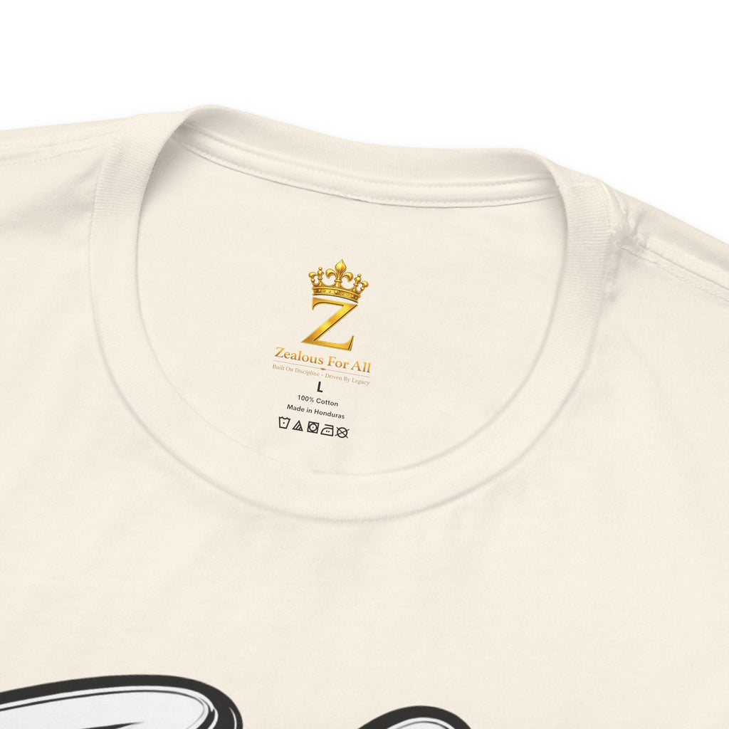 Zealous For All Graphic T-Shirt (White Logo) Printify