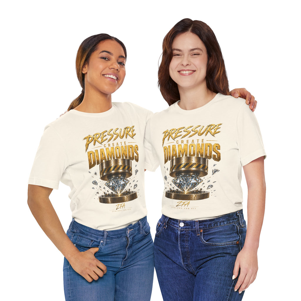 Pressure Create Diamonds T-Shirt — Motivational Graphic Tee