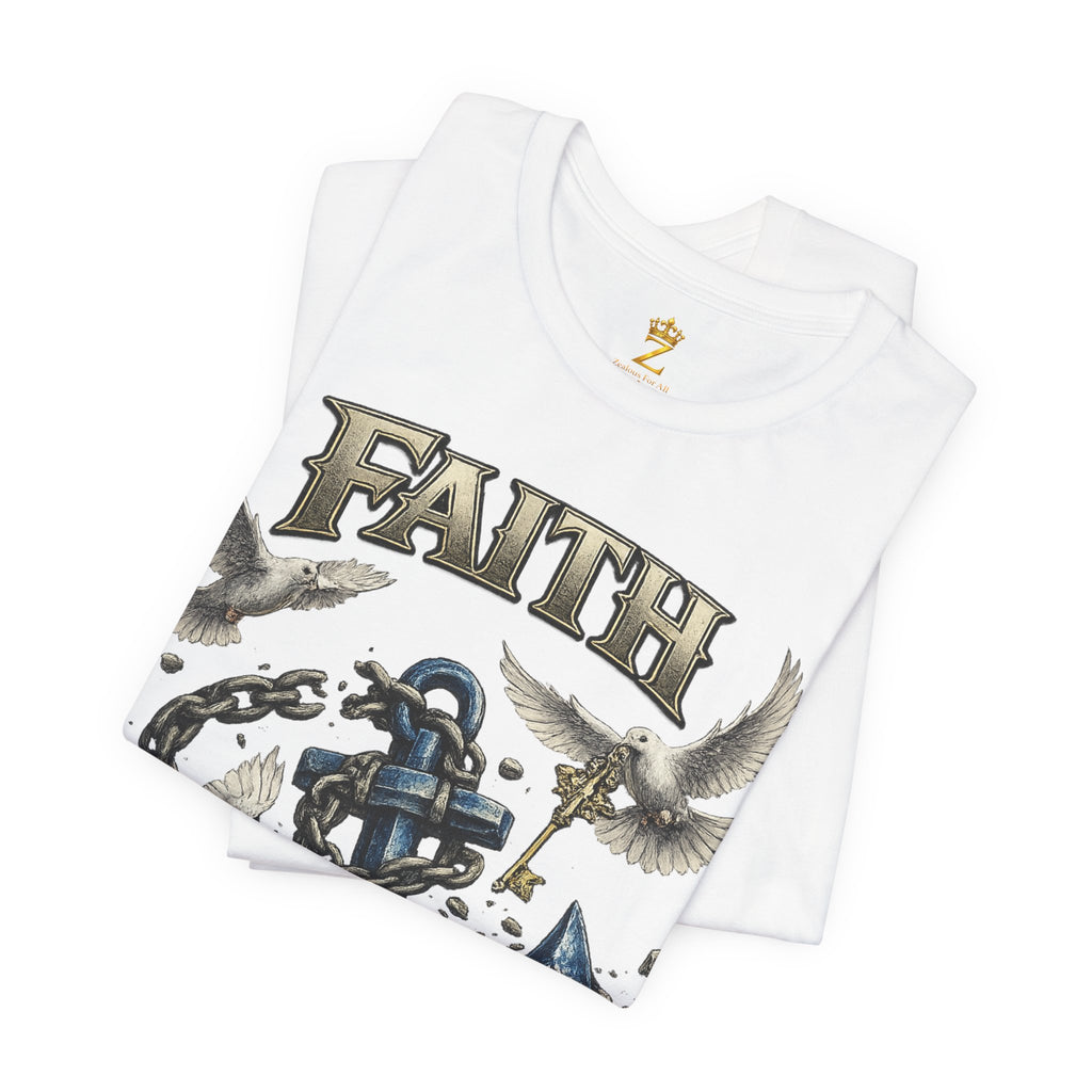 Faith Prevails T‑Shirt (Blue Anchor) Printify