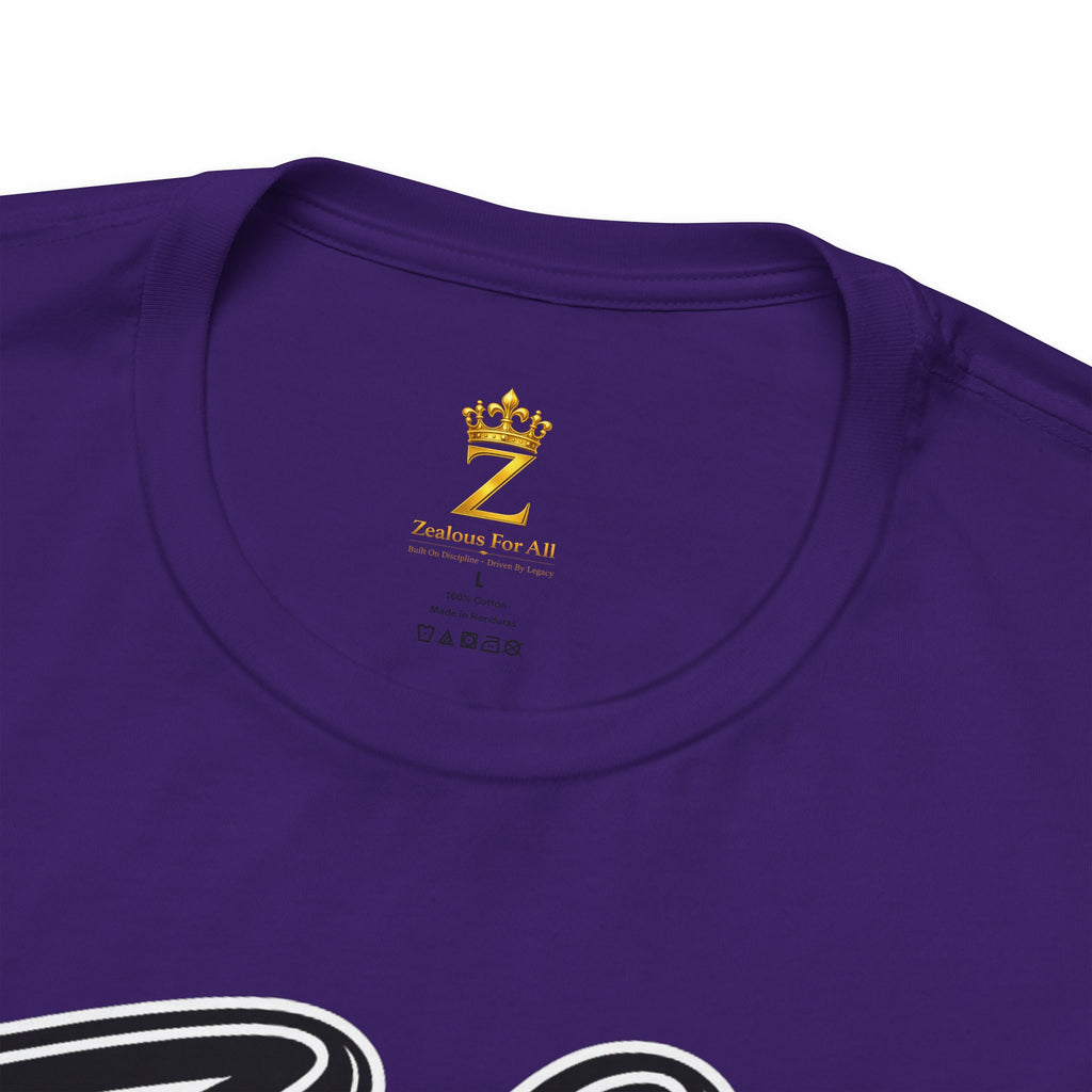 Zealous For All Graphic T-Shirt (Black Logo) Printify