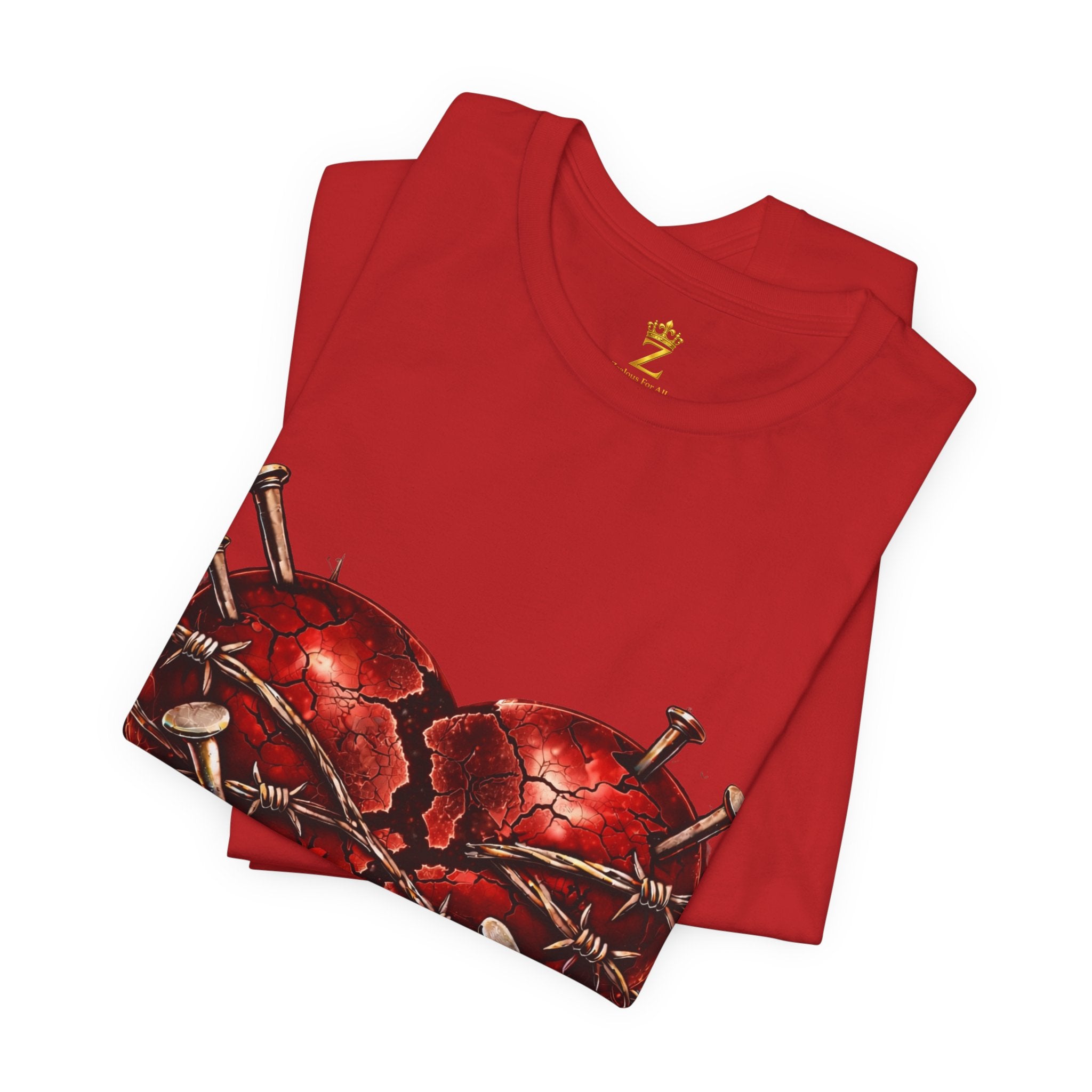 Red Heart T-Shirt (Discipline Over Emotions)