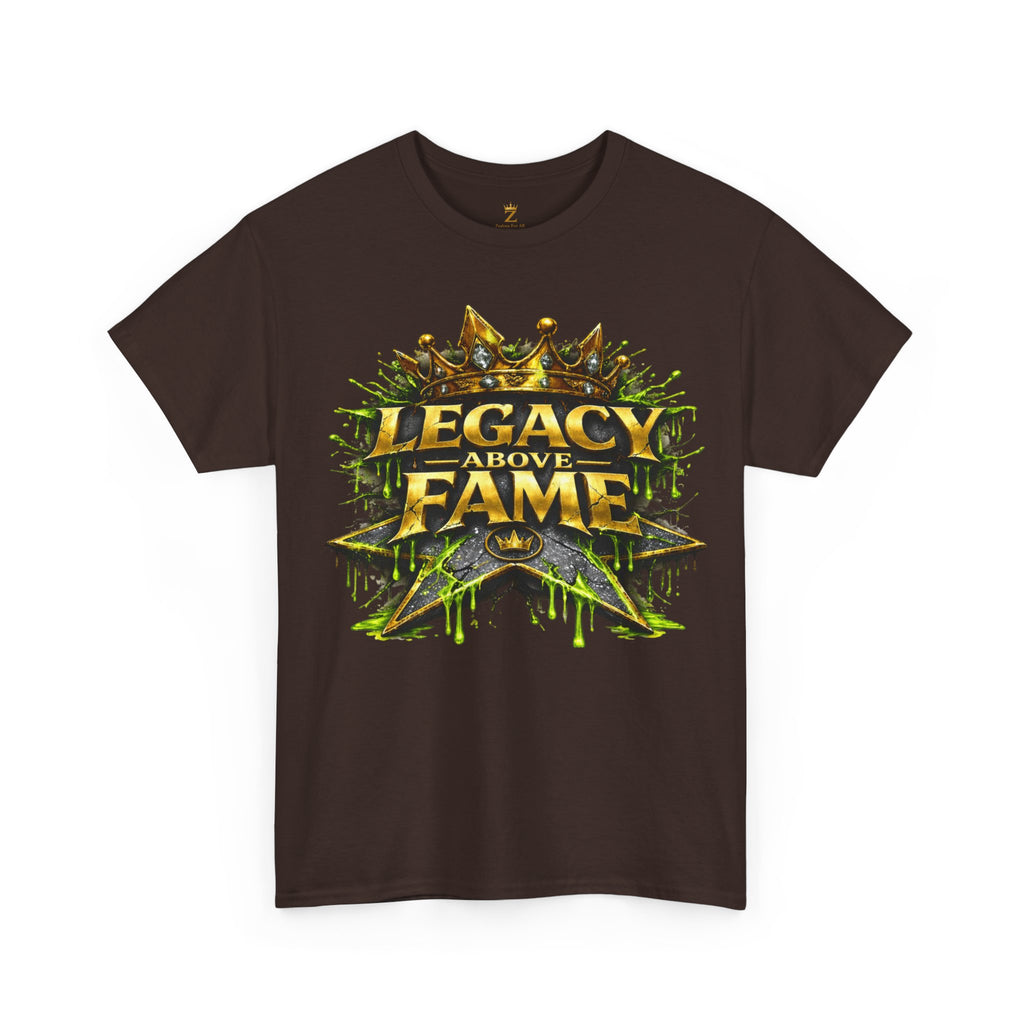 Adult Legacy Above Fame Graphic T-Shirt (Lime Green Drip) - Zealous For All
