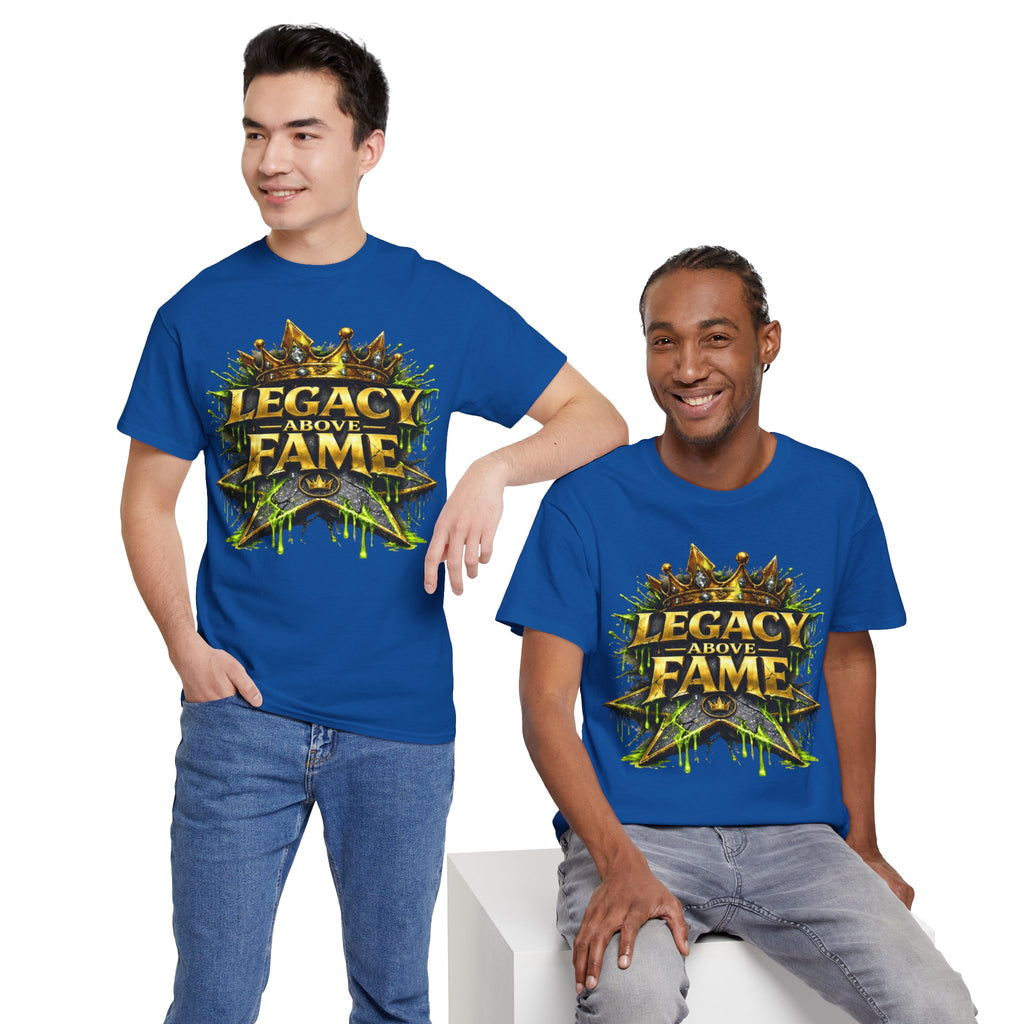 Adult Legacy Above Fame Graphic T-Shirt (Lime Green Drip) - Zealous For All