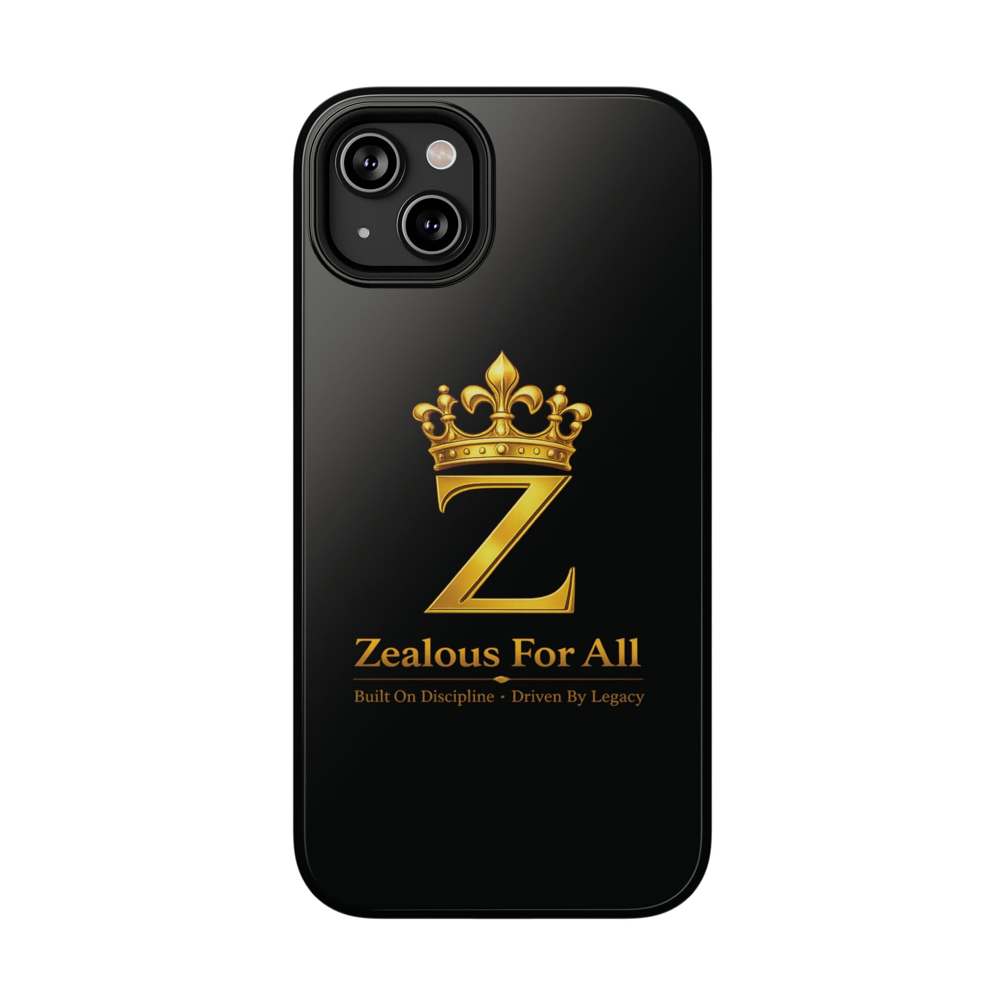 ZFA Phone Case  — "Zealous For All" Gold Crown Impact-Resistant Case Printify
