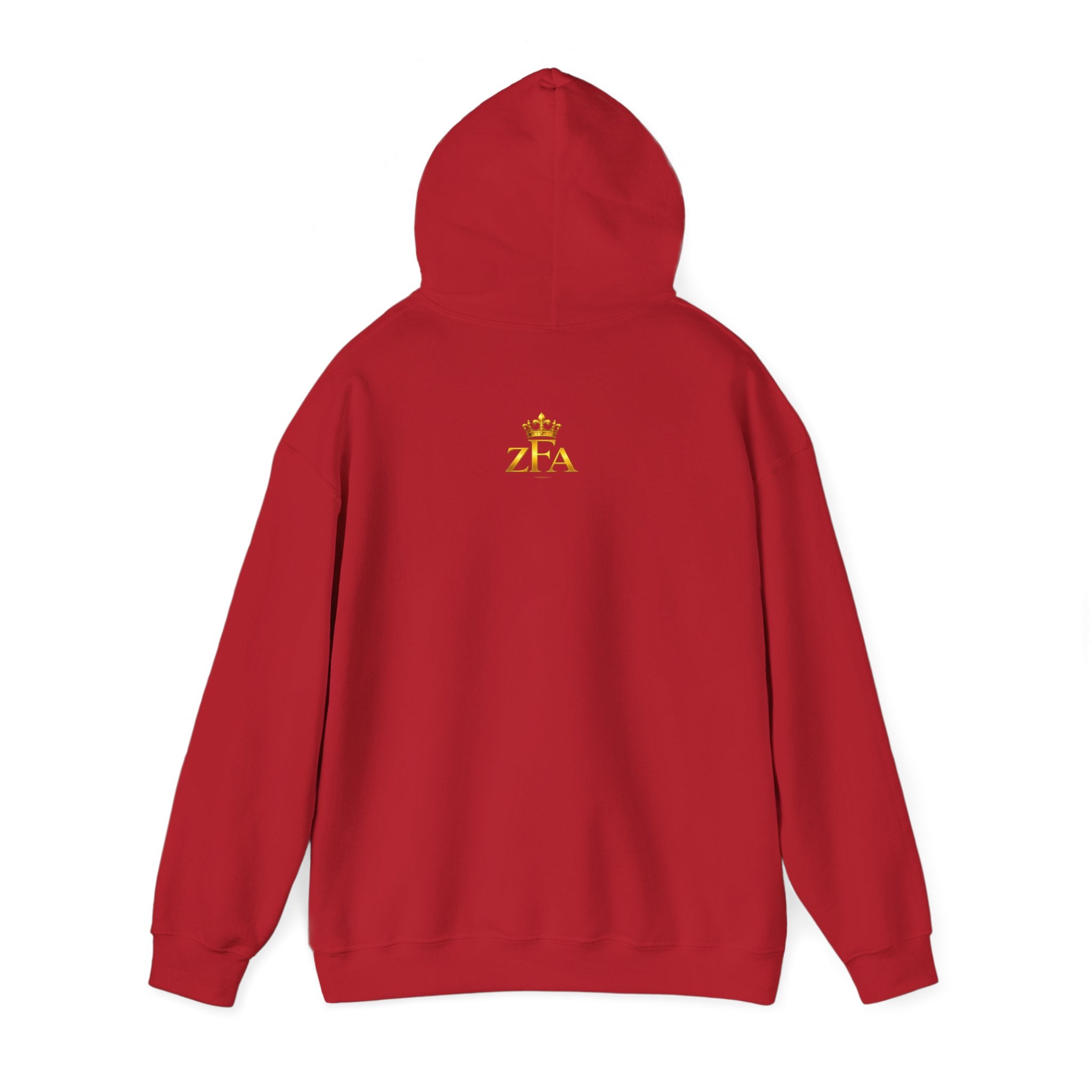 Zealous For All Hoodie — Gold Logo Printify