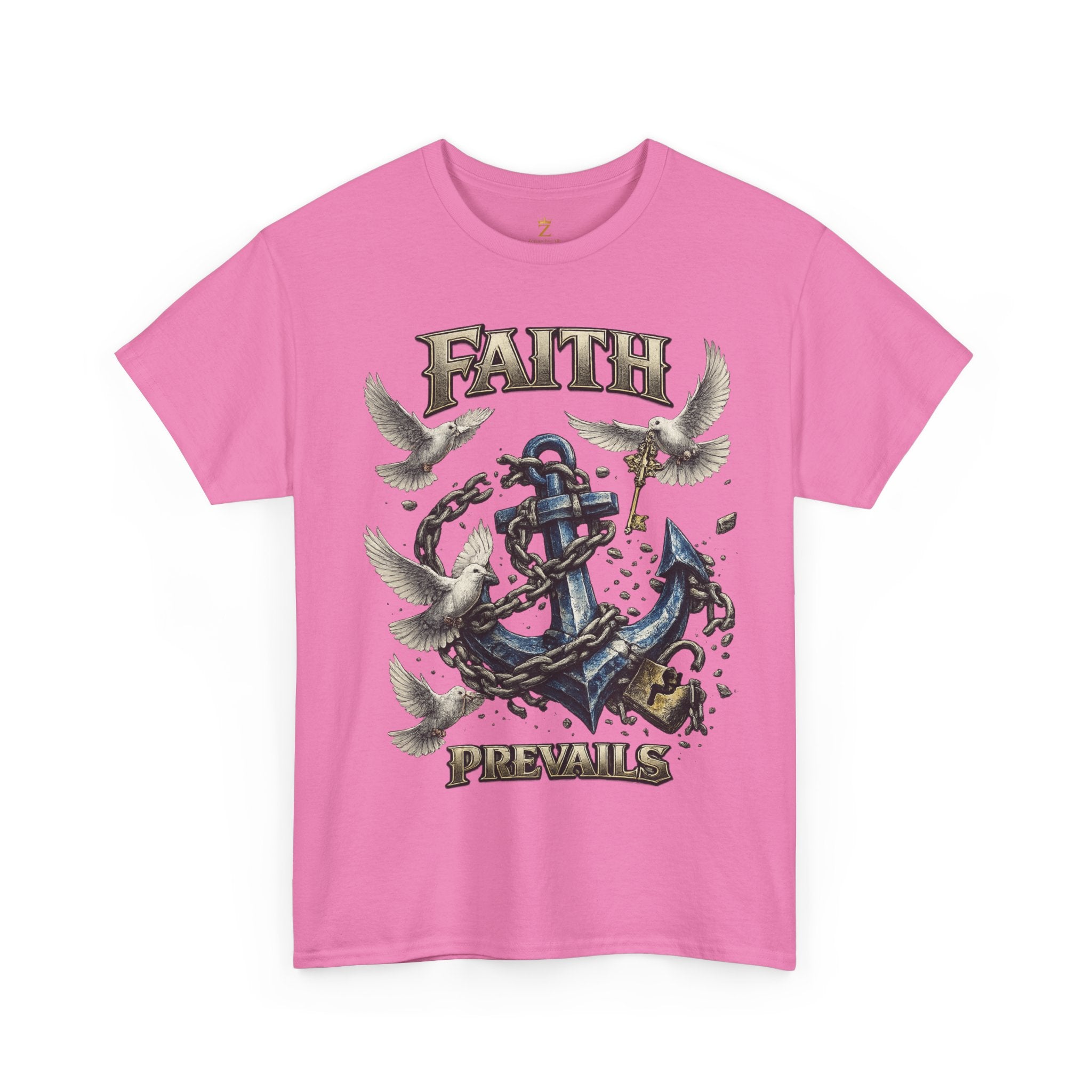 Adult Faith Prevails T‑Shirt (Blue Anchor) Printify