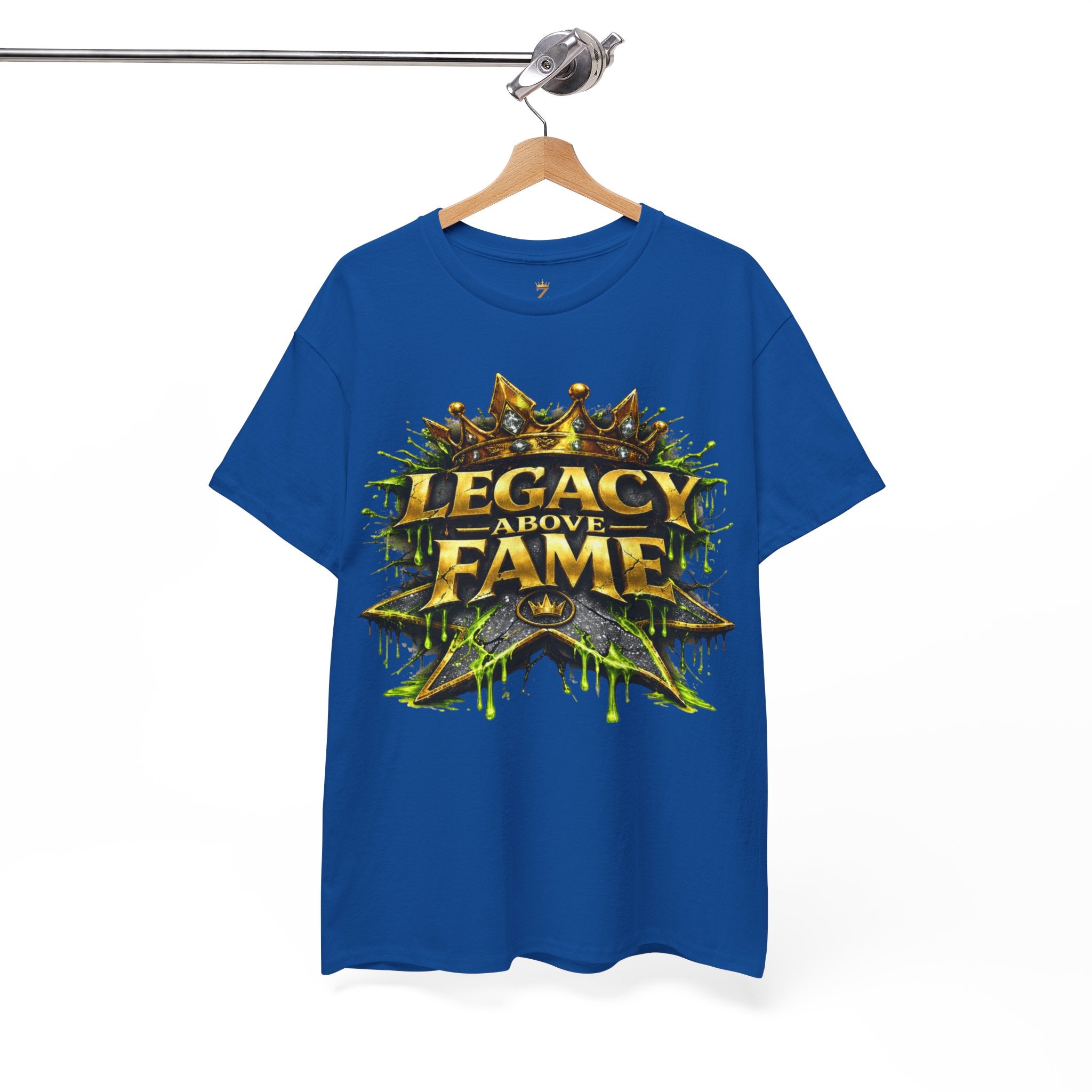 Adult Legacy Above Fame Graphic T-Shirt (Lime Green Drip) - Zealous For All