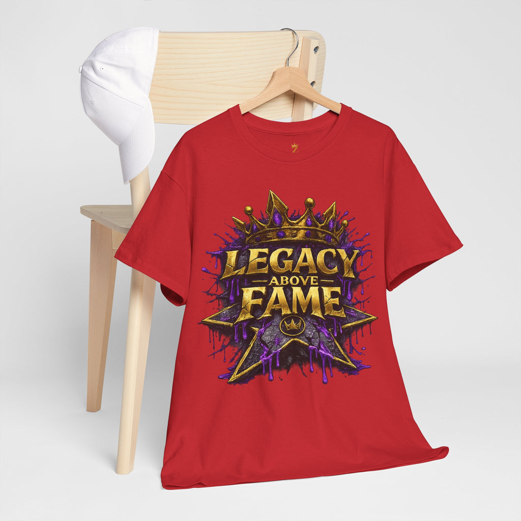 Adult Legacy Above Fame Graphic T-Shirt (Purple Drip) - Zealous For All