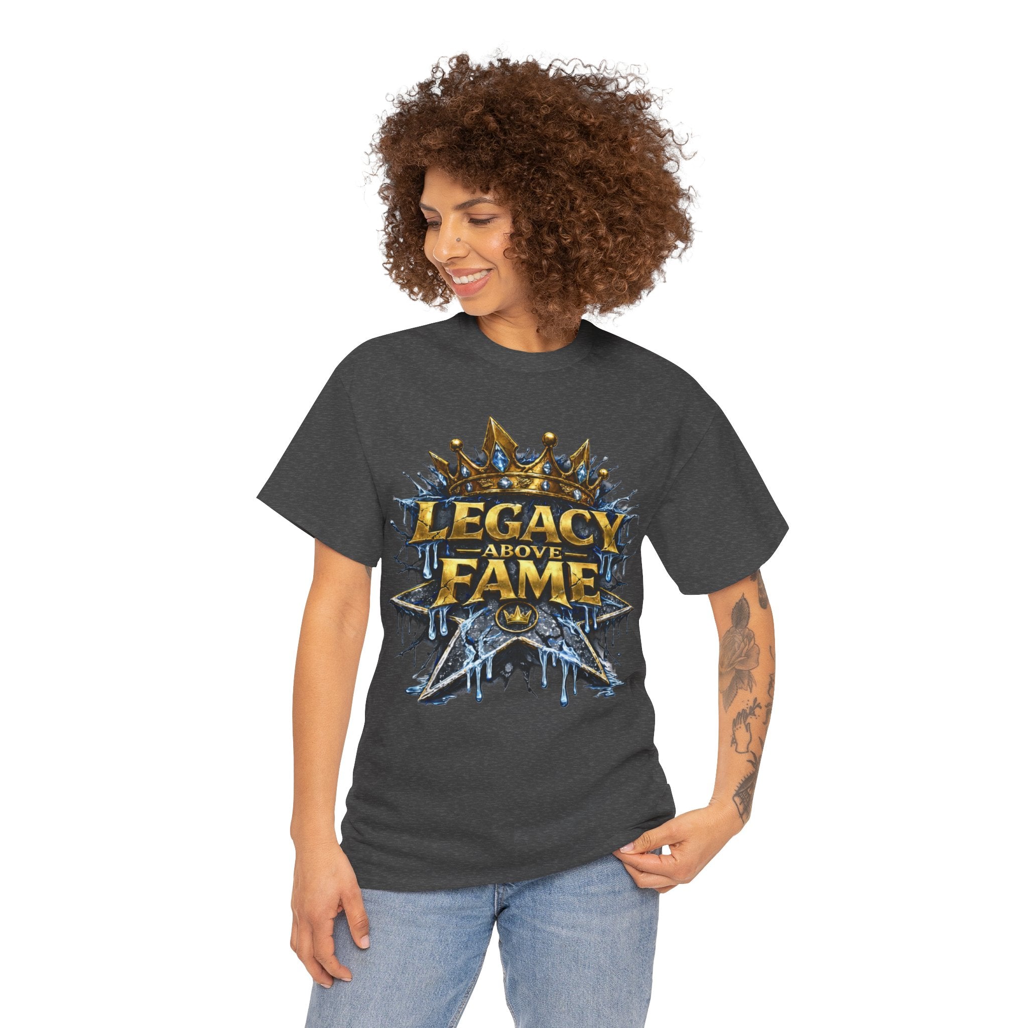 Adult Legacy Above Fame Graphic T-Shirt (Icy Blue Drip) - Zealous For All
