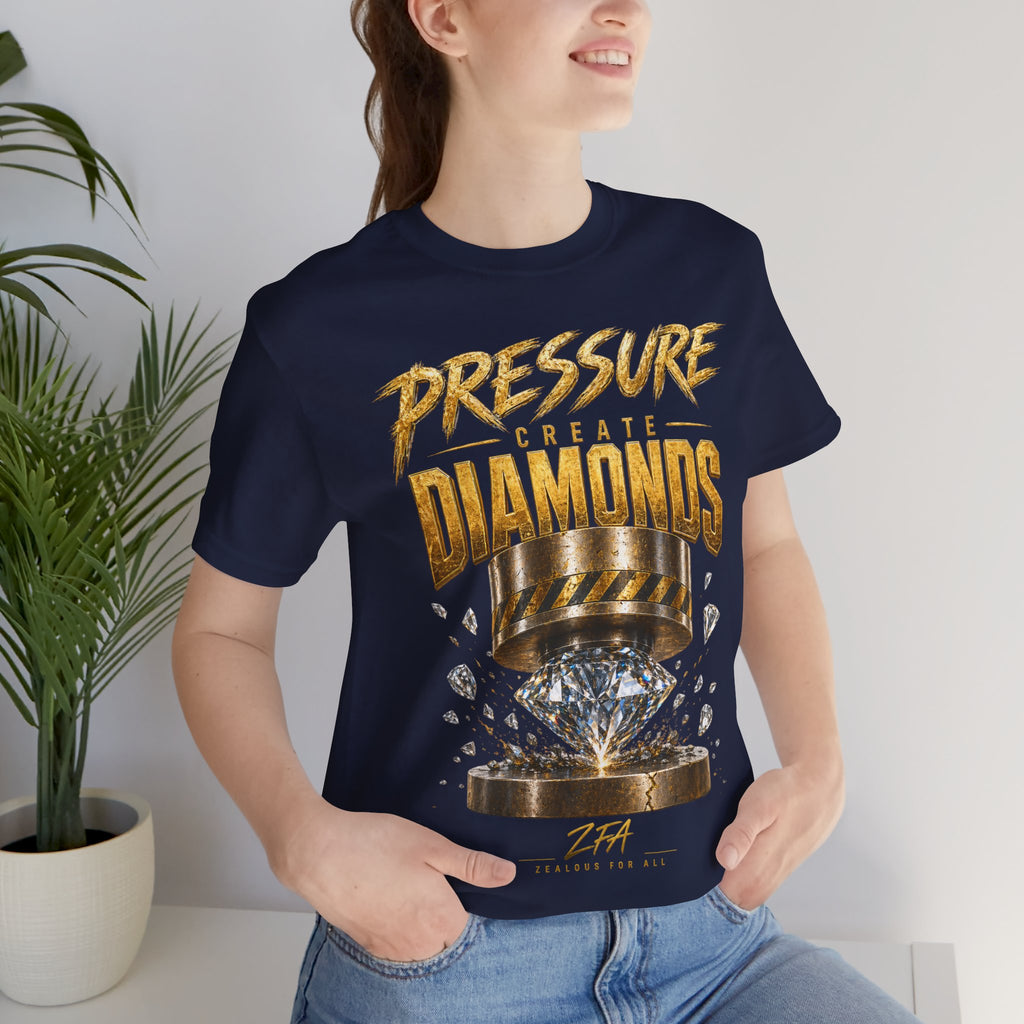 Pressure Create Diamonds T-Shirt — Motivational Graphic Tee