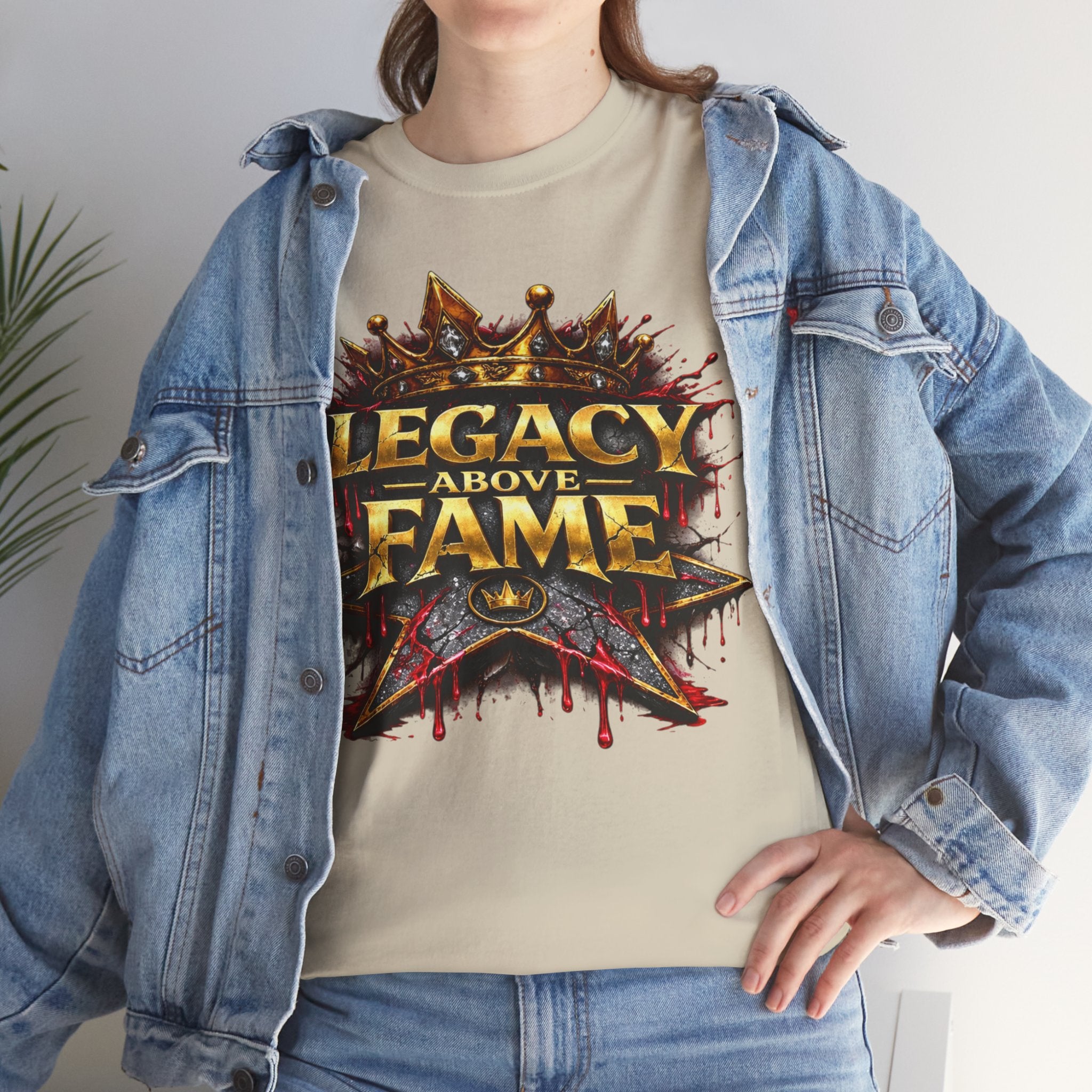 Adult Legacy Above Fame Graphic T-Shirt (Red Drip) - Zealous For All