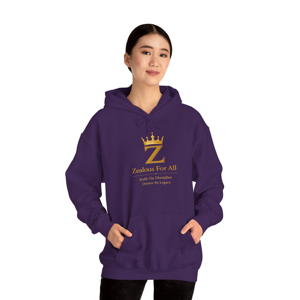 Zealous For All Hoodie — Gold Logo - Zealous For All