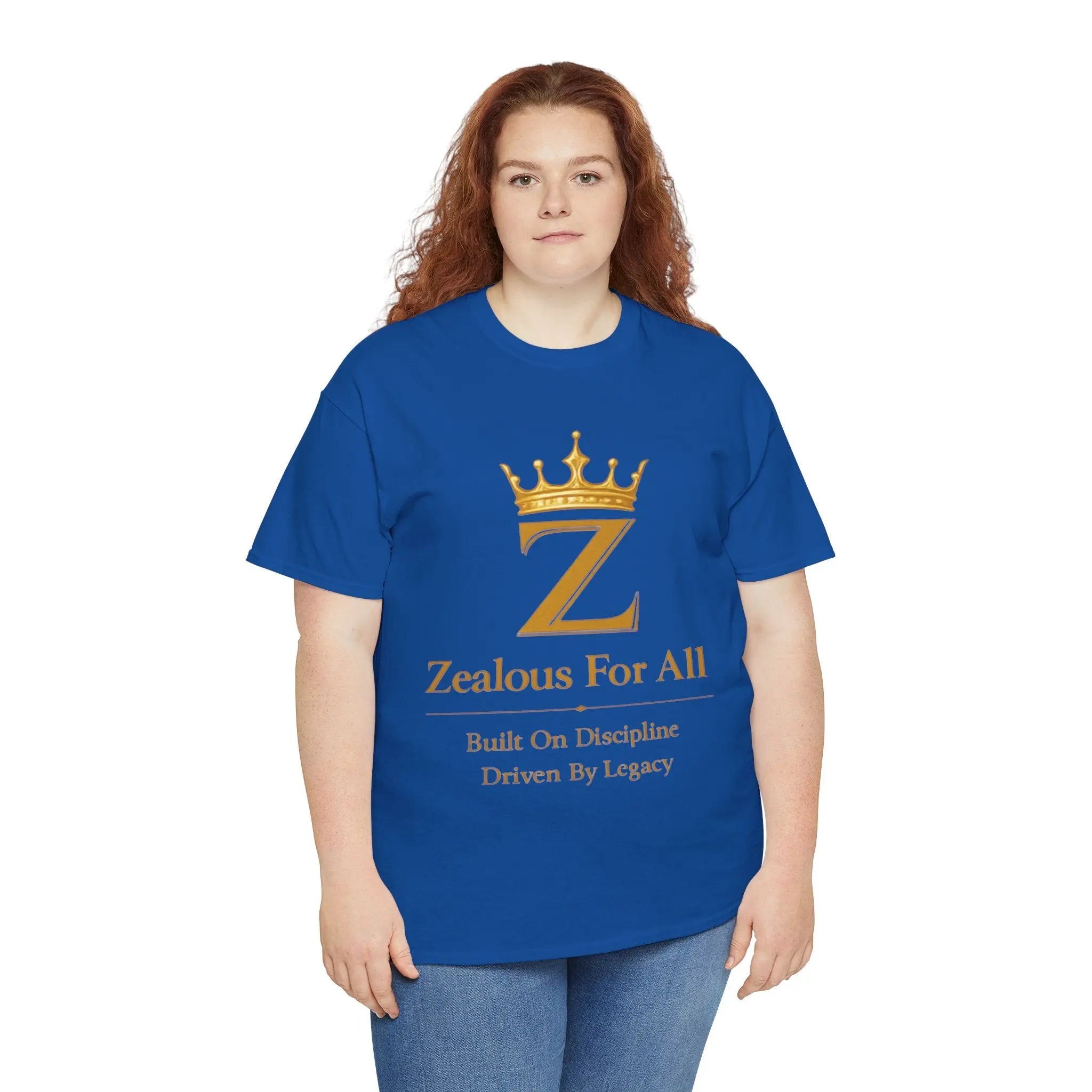 Unisex Zealous For All T-Shirt (Gold Logo (with Back logo) T-shirt) Printify