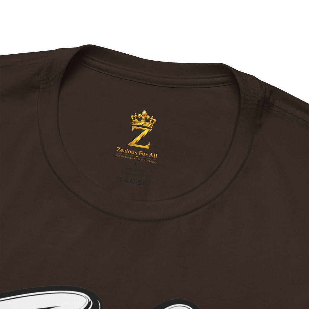 Zealous For All Graphic T-Shirt (White Logo) Printify