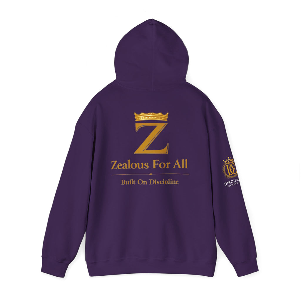 Zealous For All Crown Z Hoodie — Premium White Logo Sweatshirt - Zealous For All