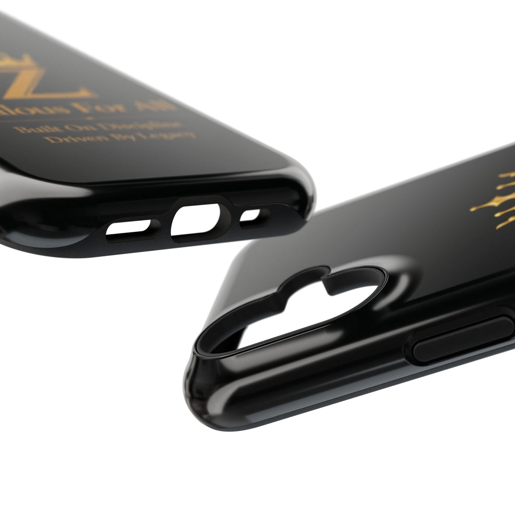 Phone Case — "Zealous For All" Gold Crown Impact-Resistant Case Printify
