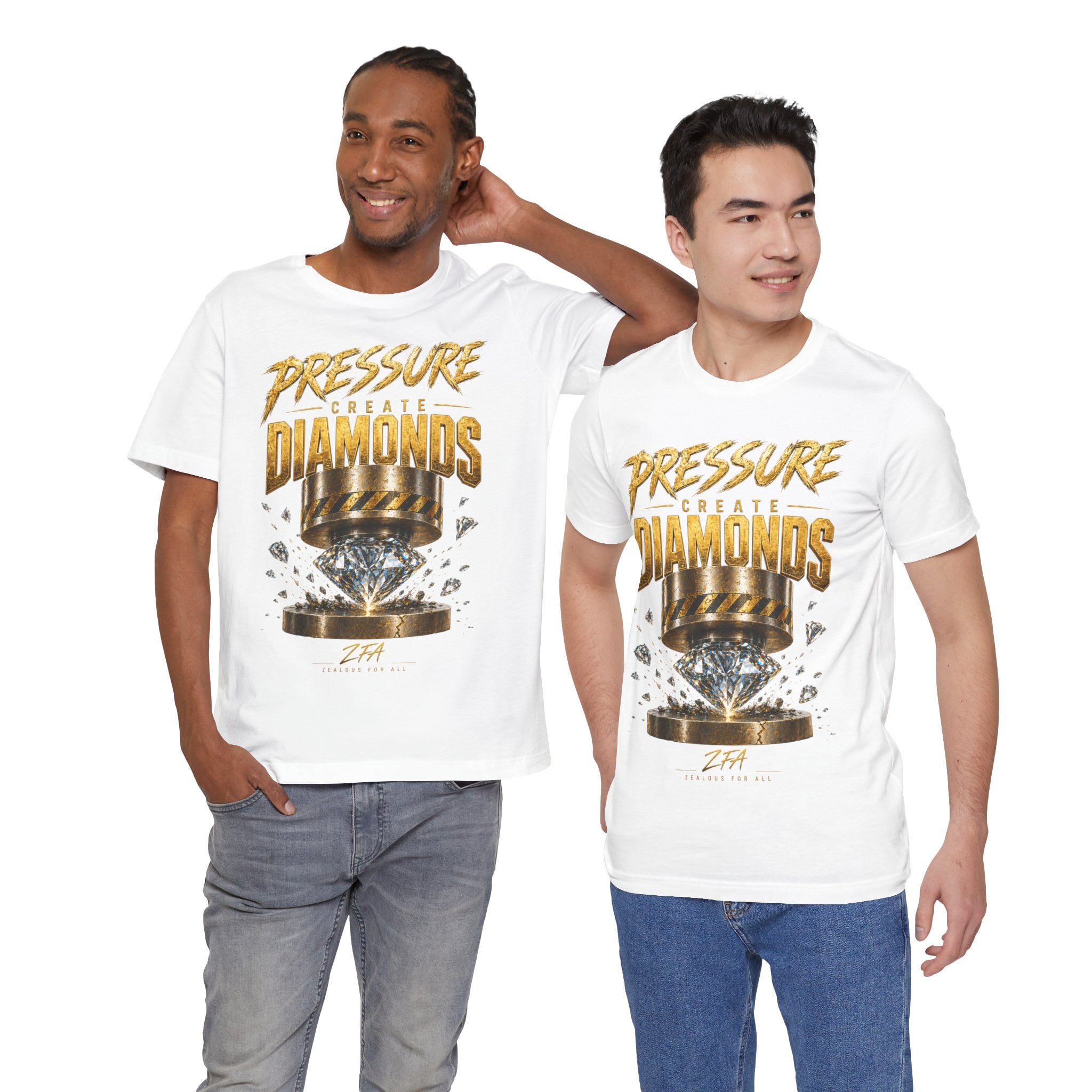 Pressure Create Diamonds T-Shirt — Motivational Graphic Tee