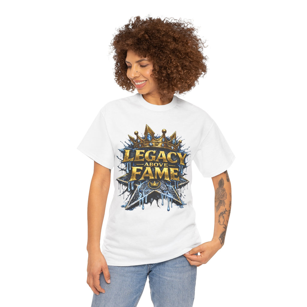 Adult Legacy Above Fame Graphic T-Shirt (Icy Blue Drip) - Zealous For All