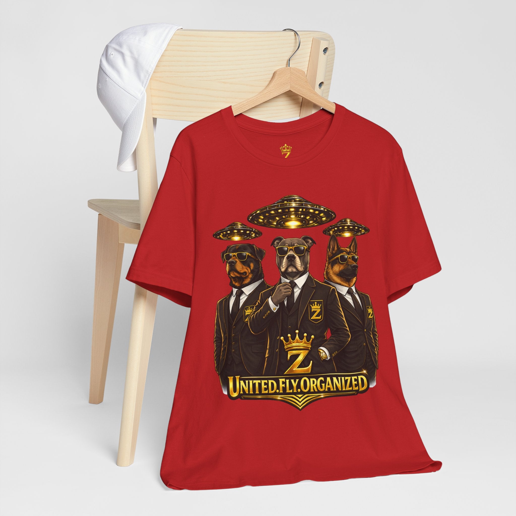 COMING SOON... United. Fly. Organized. Graphic Tee (Gold) Printify