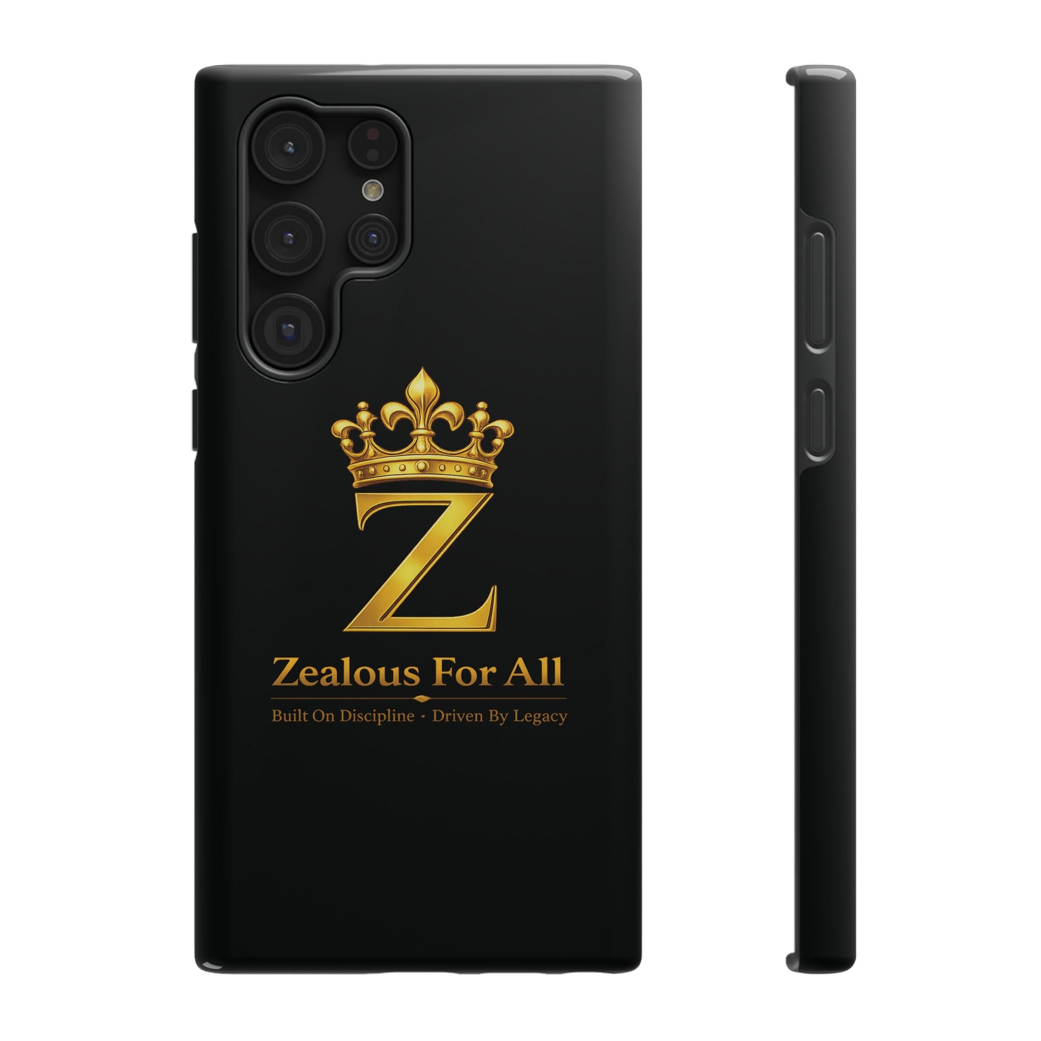 ZFA Phone Case  — "Zealous For All" Gold Crown Impact-Resistant Case Printify