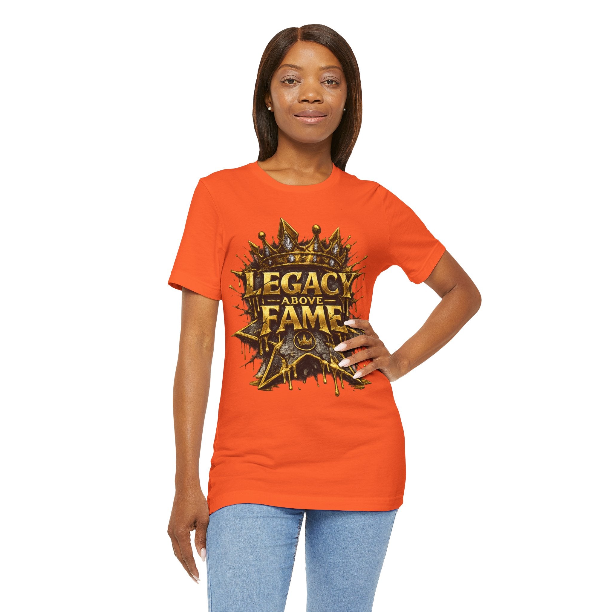 COMING SOON... Legacy Above Fame Graphic Tee (Gold Crown) Printify