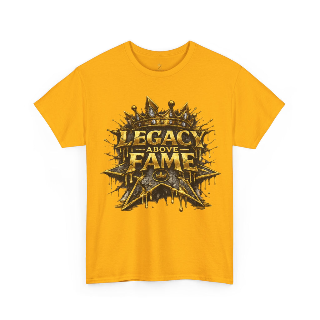 Adult Legacy Above Fame Graphic T-Shirt (Gold Drip) - Zealous For All