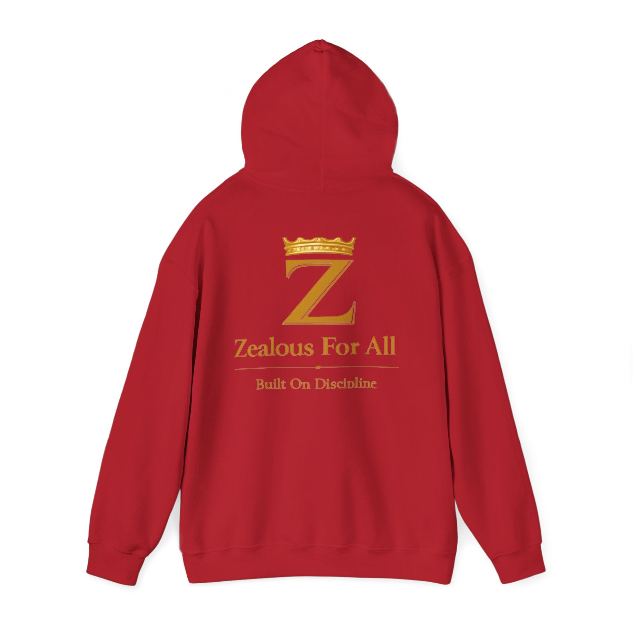 Zealous For All Hoodie — Gold Front Logo Sweatshirt - Zealous For All