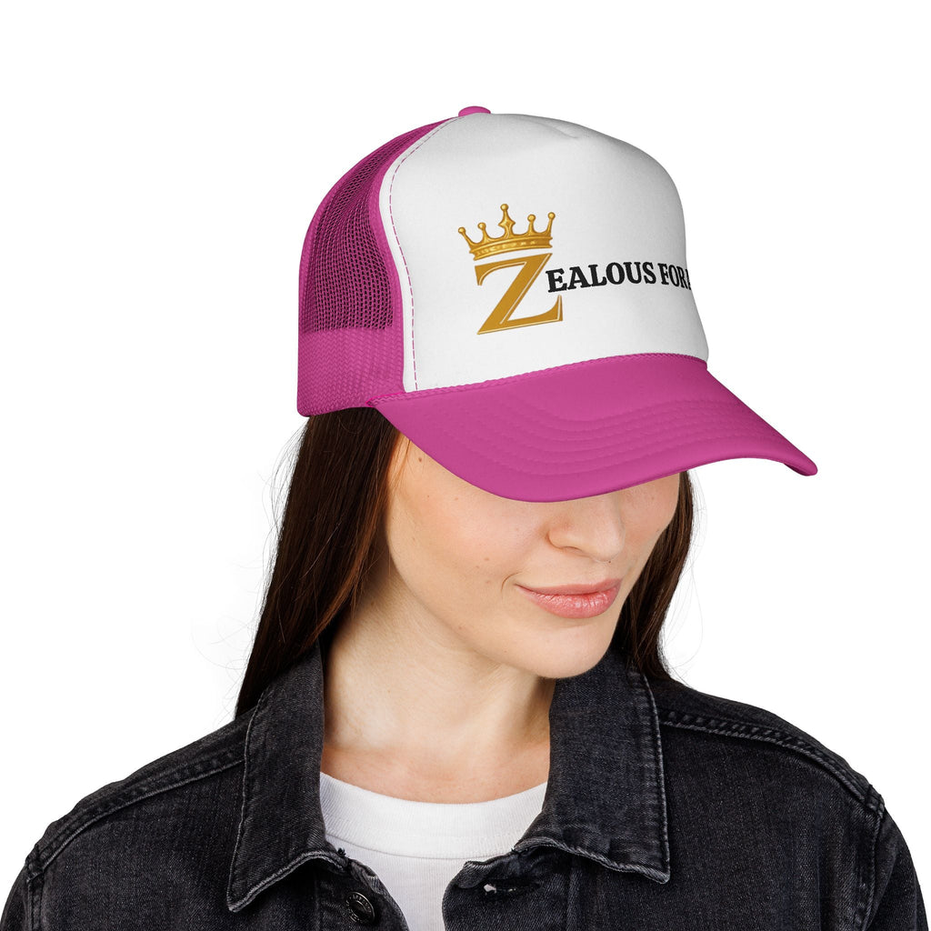 Zealous For All Trucker Caps Printify