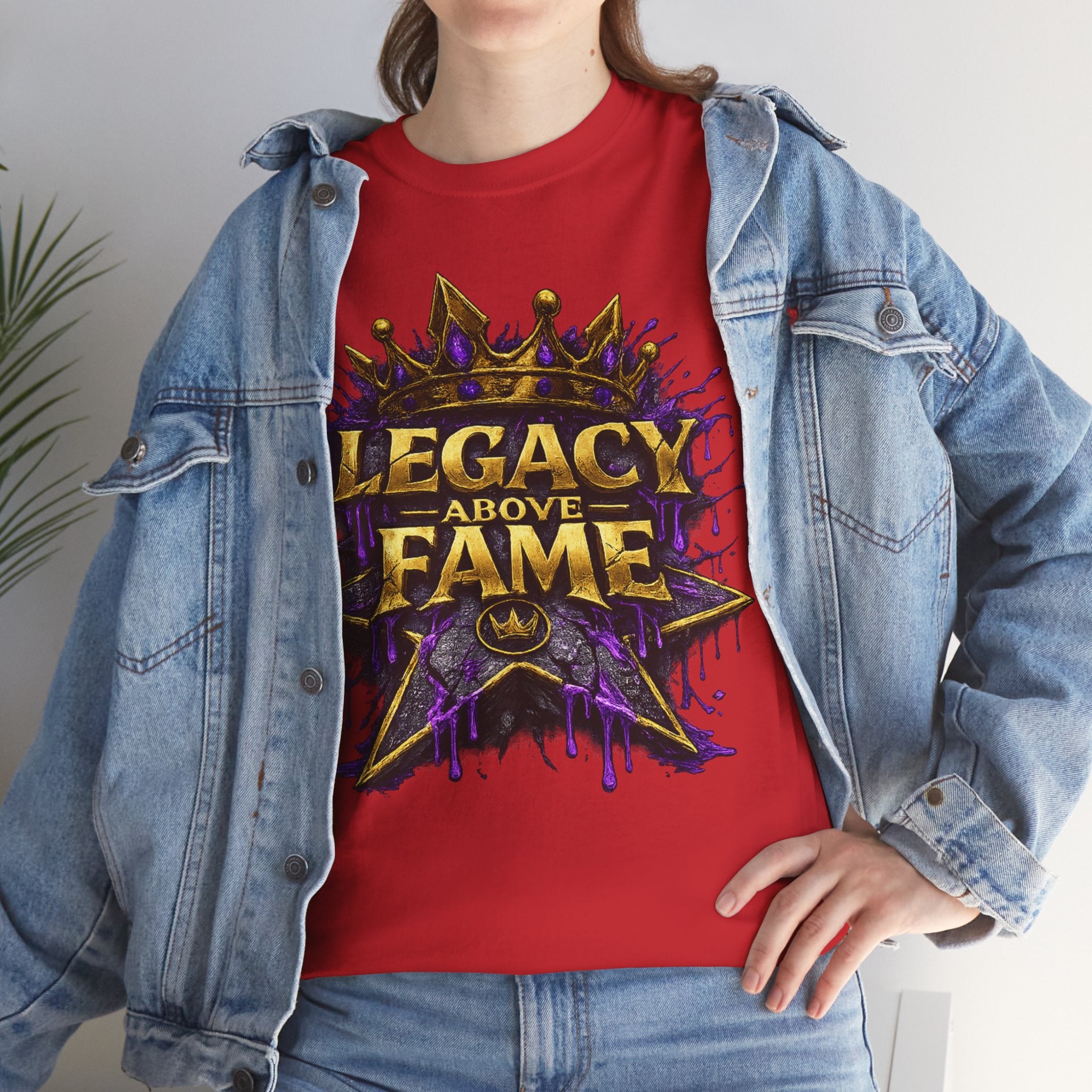 Adult Legacy Above Fame Graphic T-Shirt (Purple Drip) - Zealous For All
