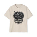 Oversized Discipline Over Emotions Graphic Tee (Black Heart) Printify