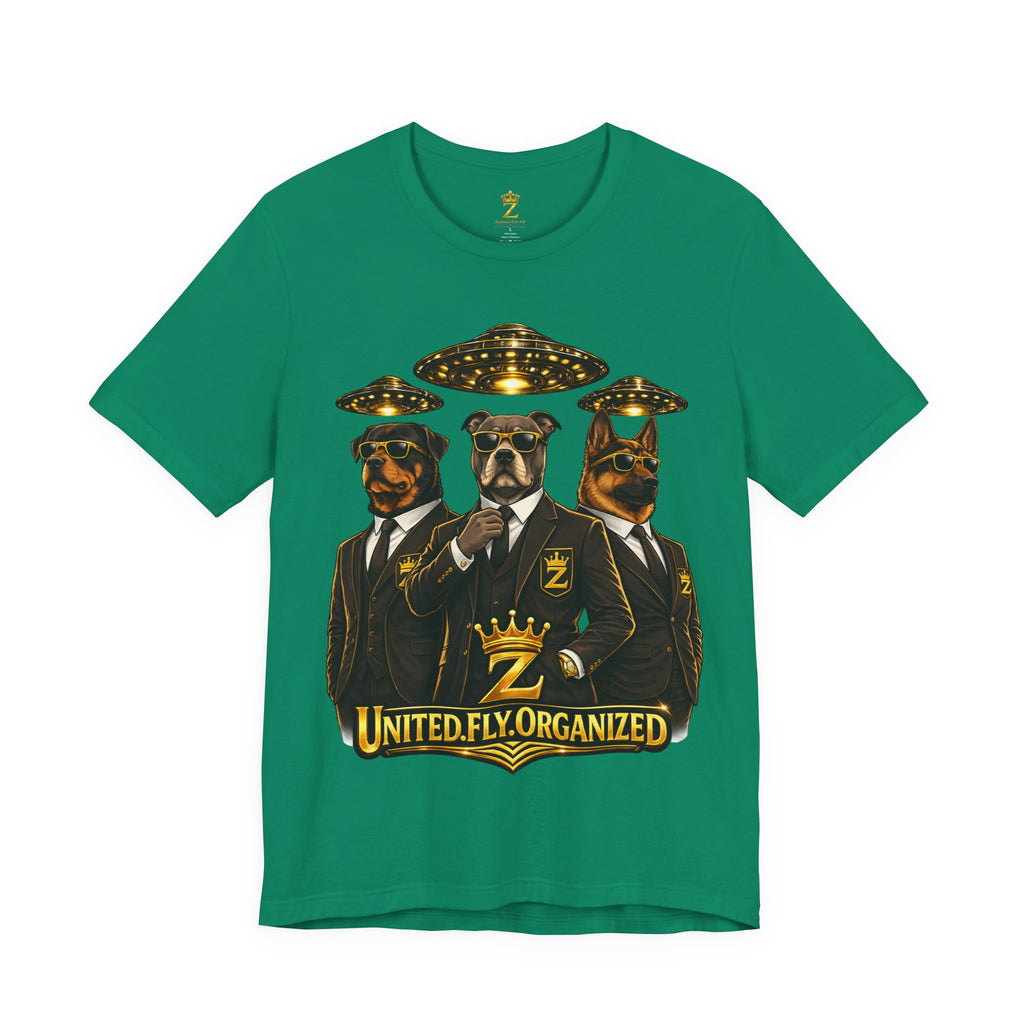 COMING SOON... United. Fly. Organized. Graphic Tee (Gold) Printify