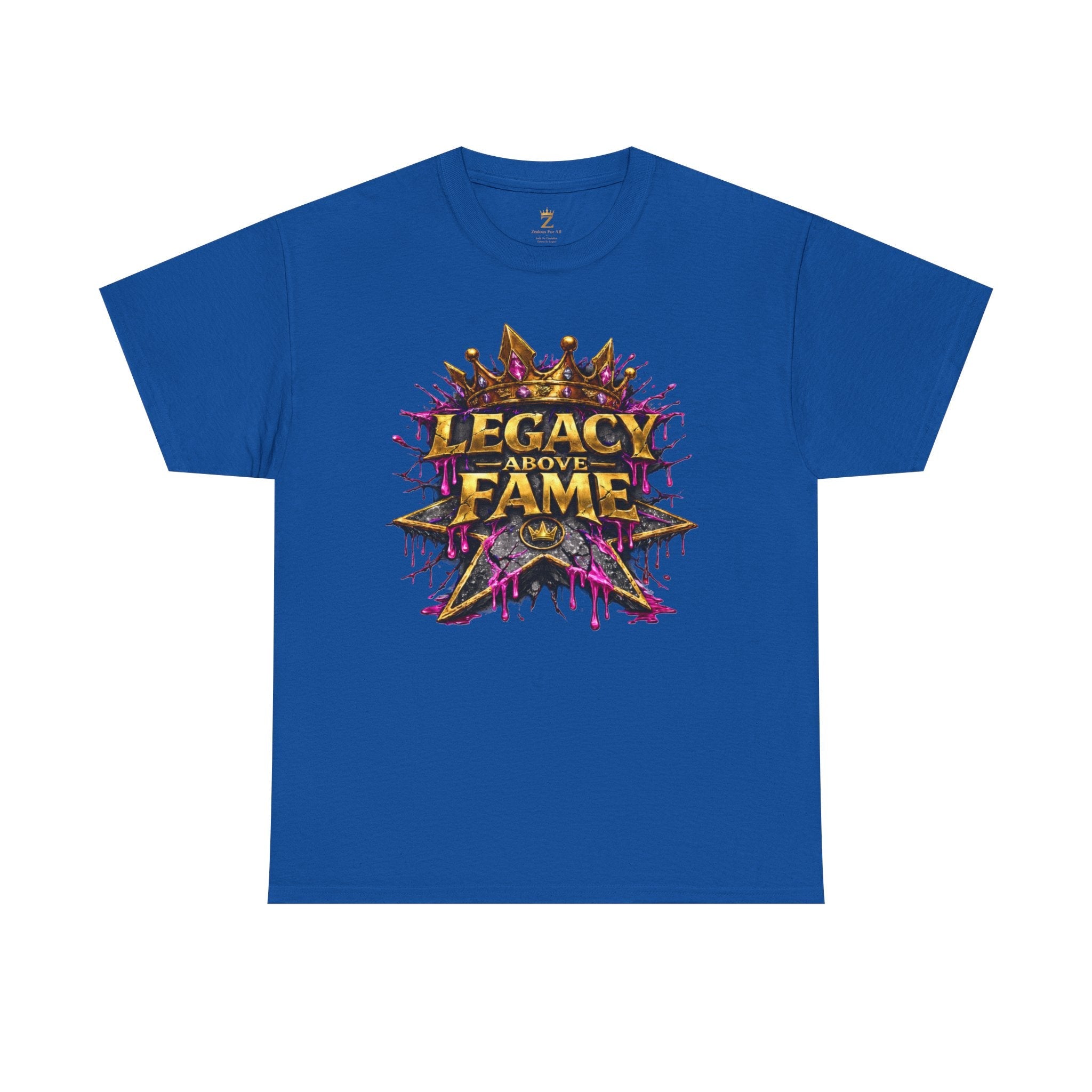 Adult Legacy Above Fame Graphic T-Shirt (Hot Pink Heart)