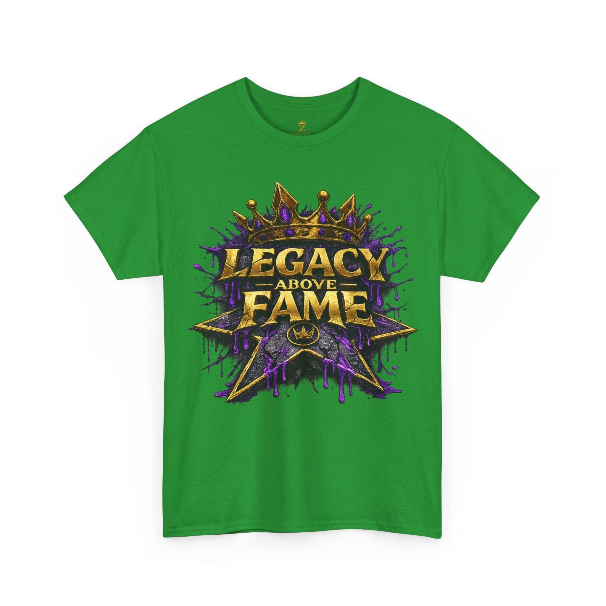 Adult Legacy Above Fame Graphic T-Shirt (Purple Drip) - Zealous For All