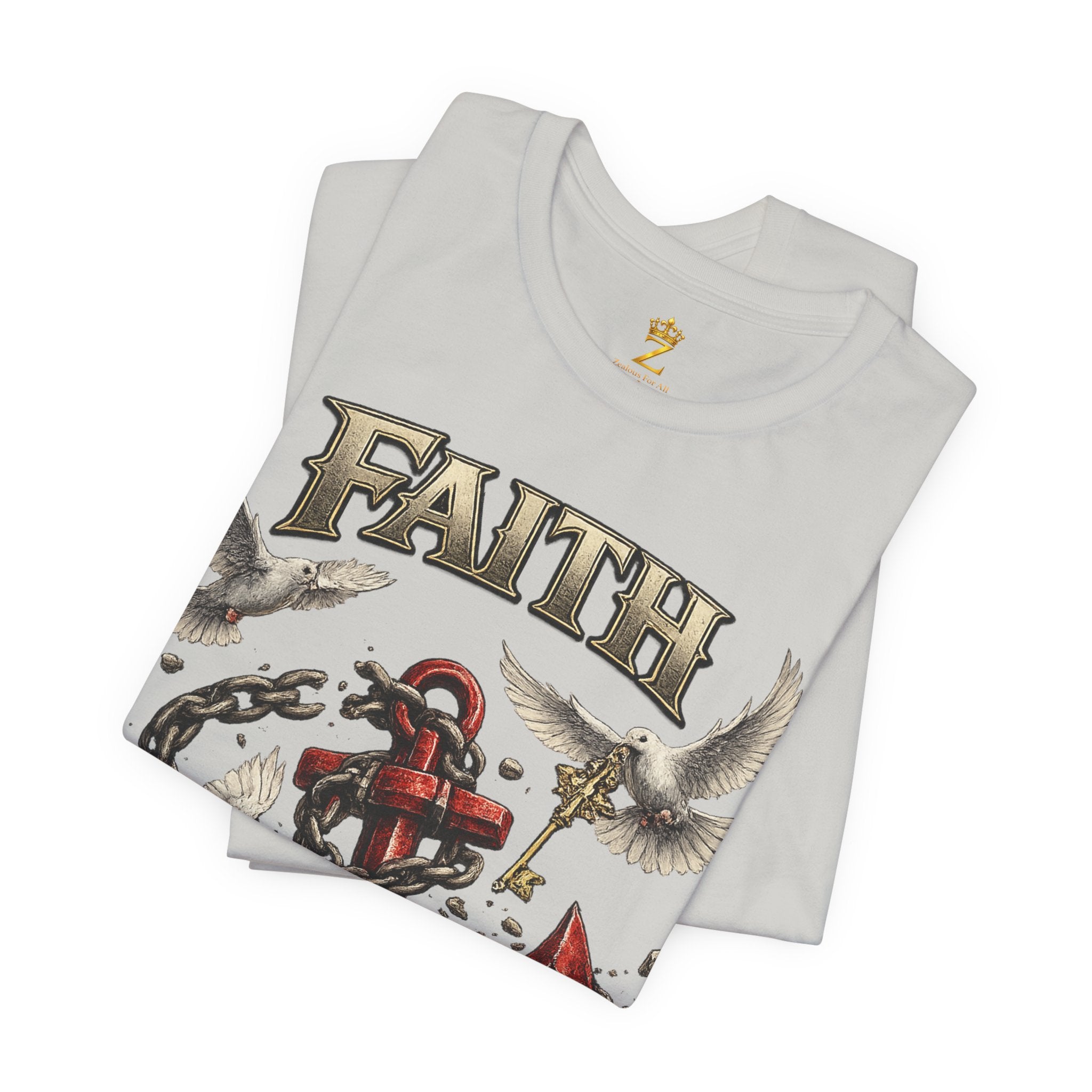 Faith Prevails T‑Shirt (Red Anchor) Printify