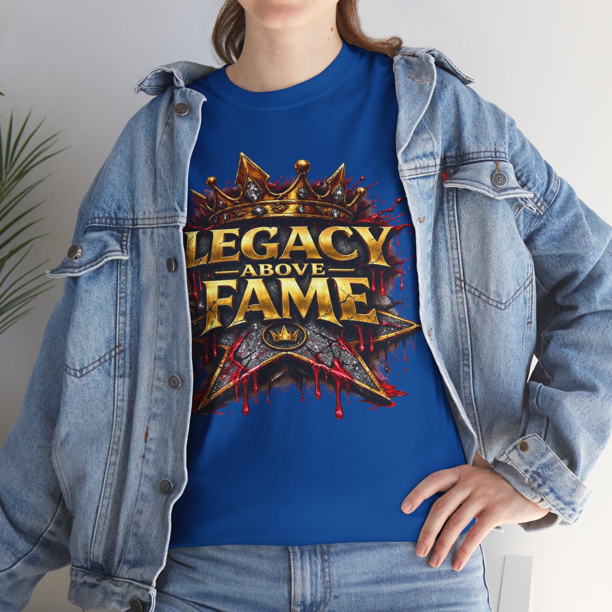 Adult Legacy Above Fame Graphic T-Shirt (Red Drip) - Zealous For All